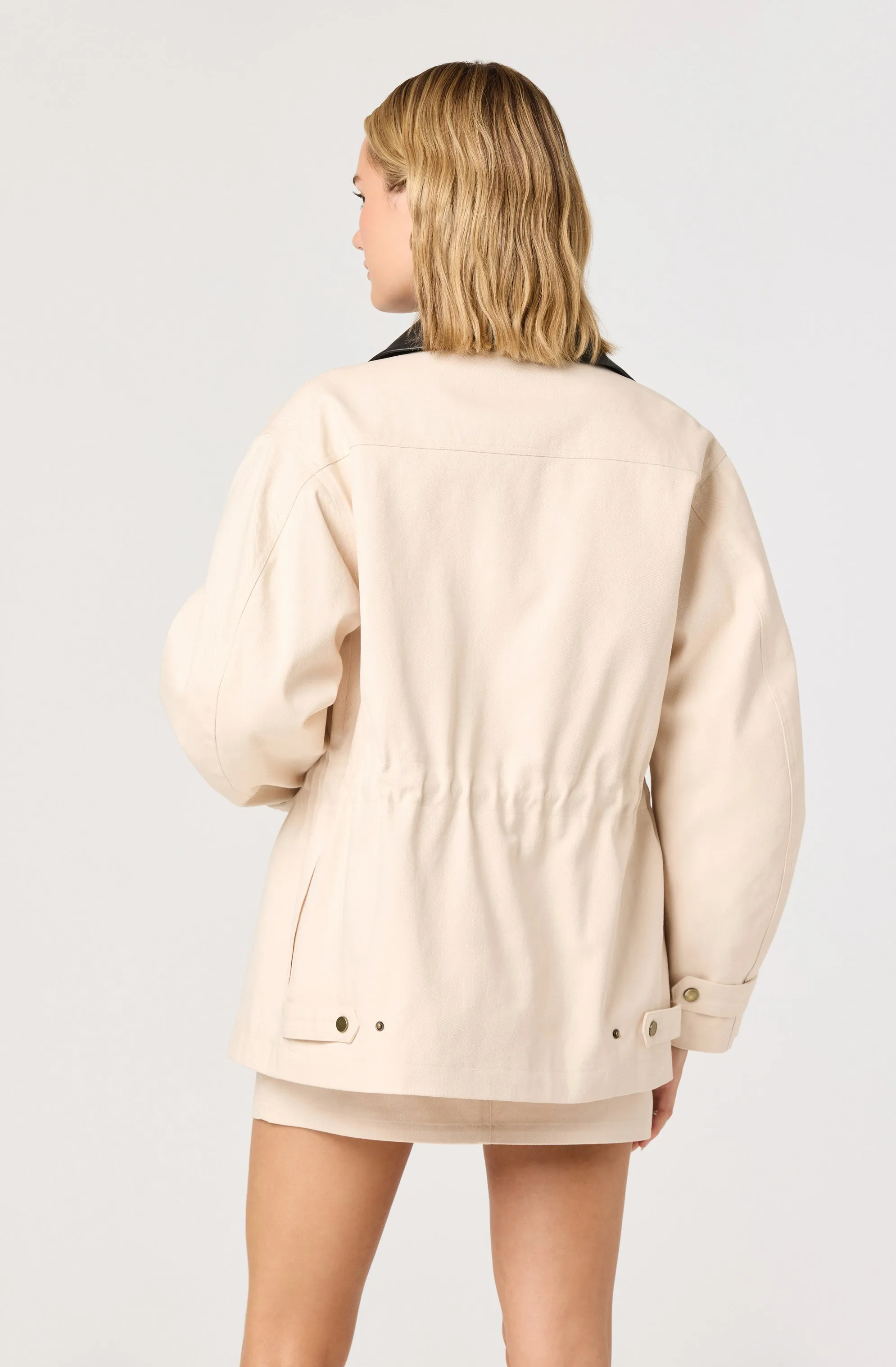 Collins Quilted Puffer-Lined Denim Jacket sold by Astr product image thumbnail 2