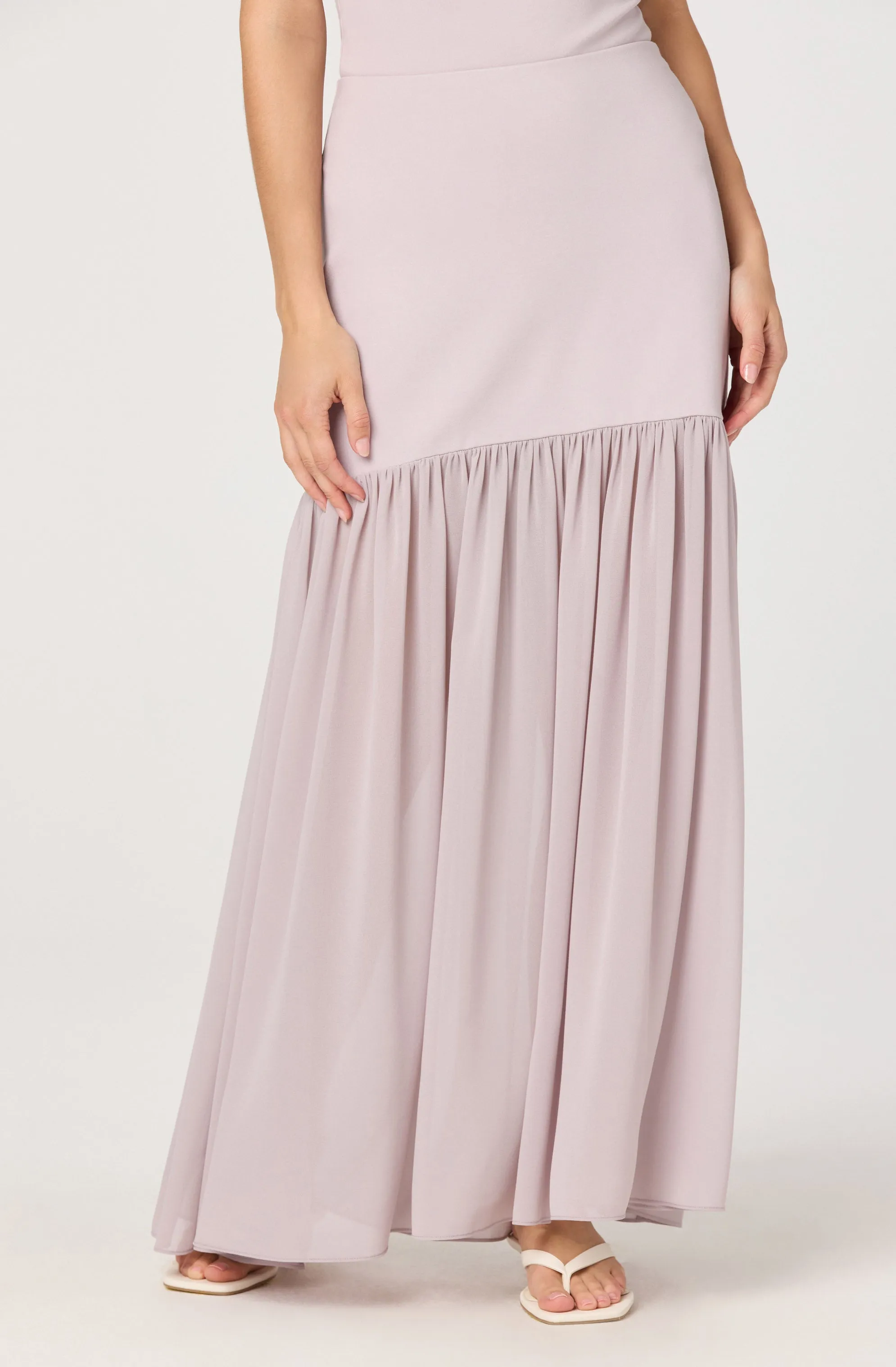 Aloyse Contrast Drop-Waist Maxi Skirt sold by Astr product image thumbnail 4