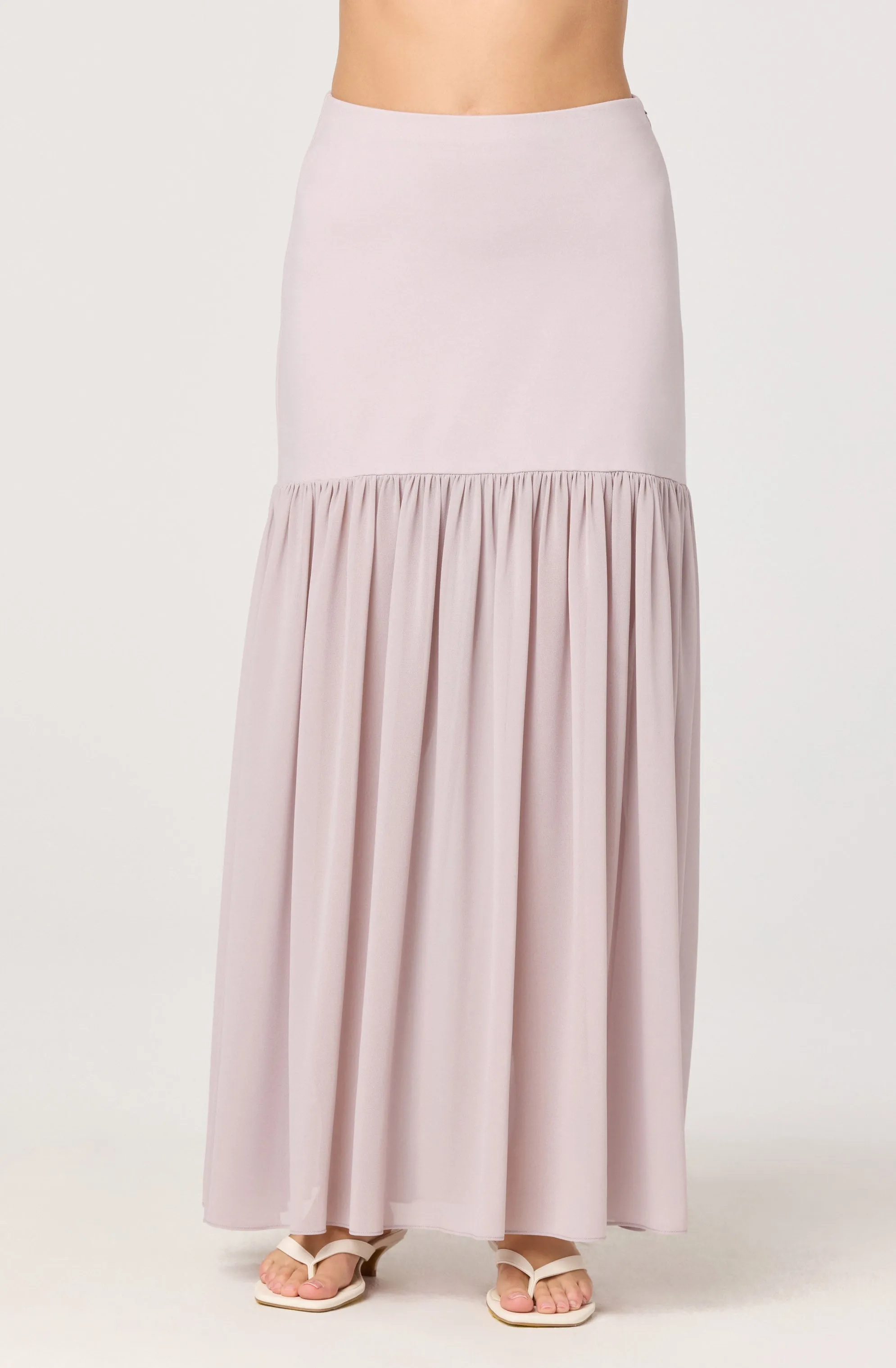 Aloyse Contrast Drop-Waist Maxi Skirt sold by Astr product image thumbnail 2