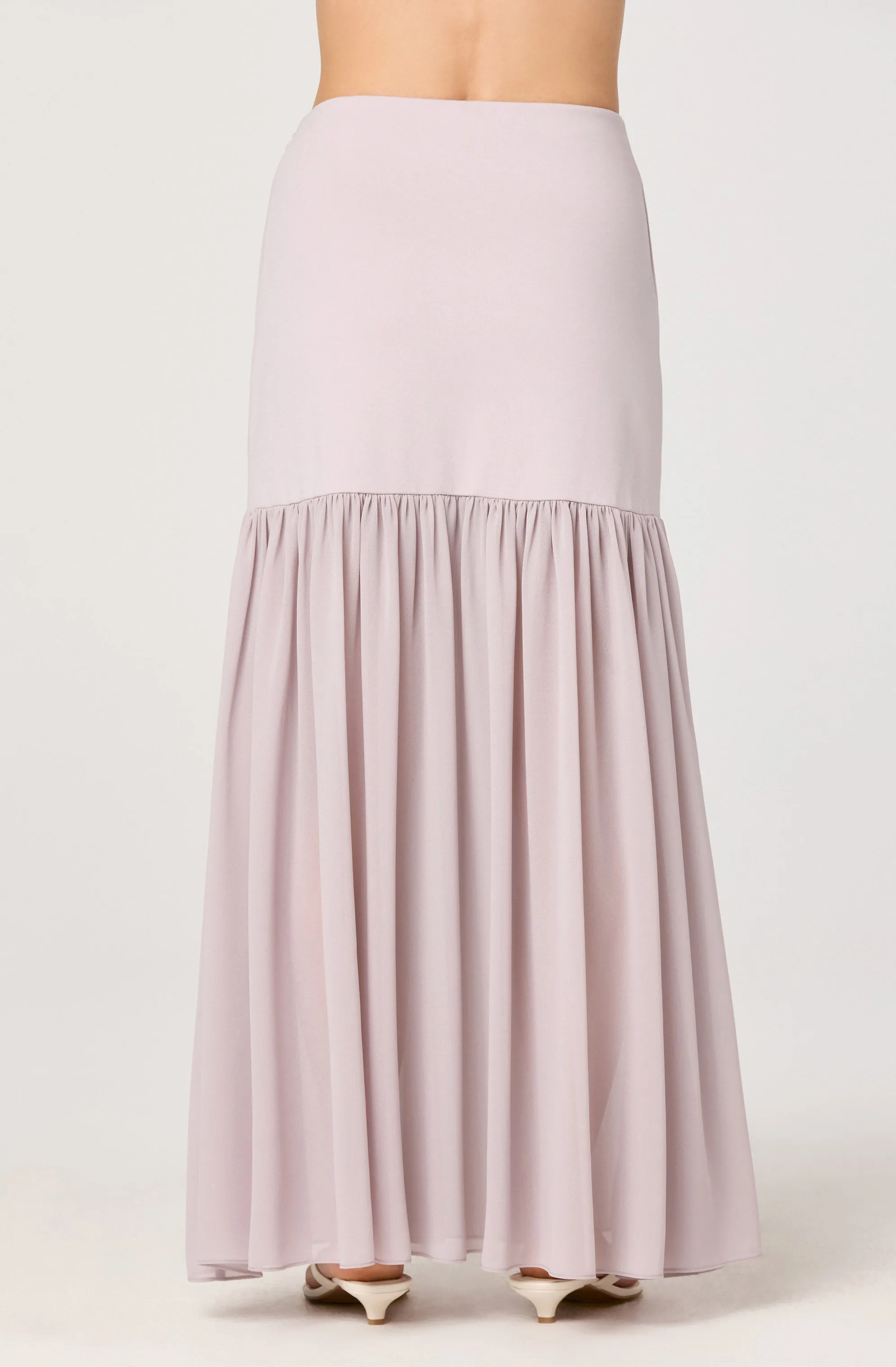 Aloyse Contrast Drop-Waist Maxi Skirt sold by Astr product image thumbnail 3
