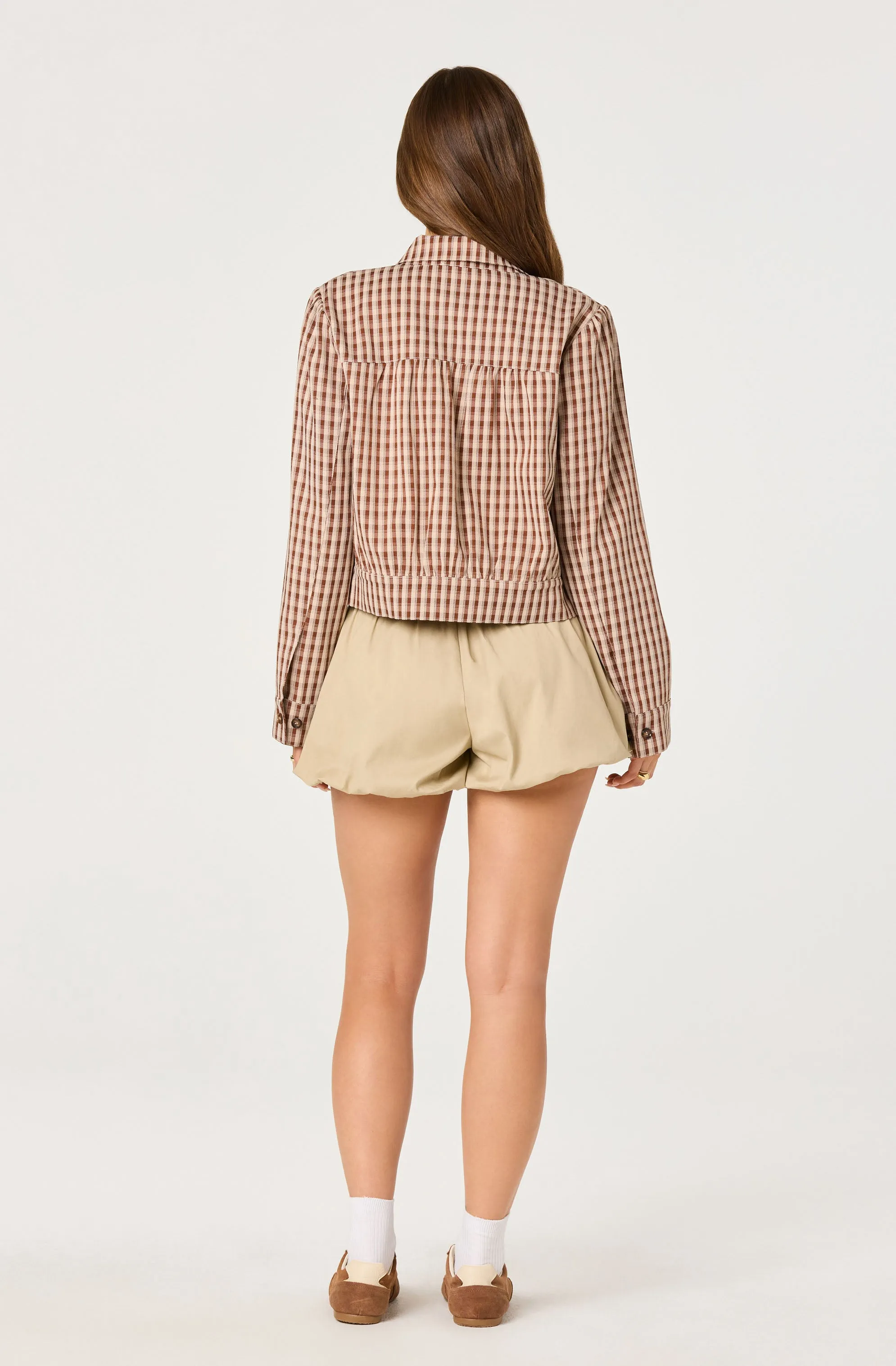 Jesse Plaid Cropped Jacket sold by Astr product image thumbnail 5