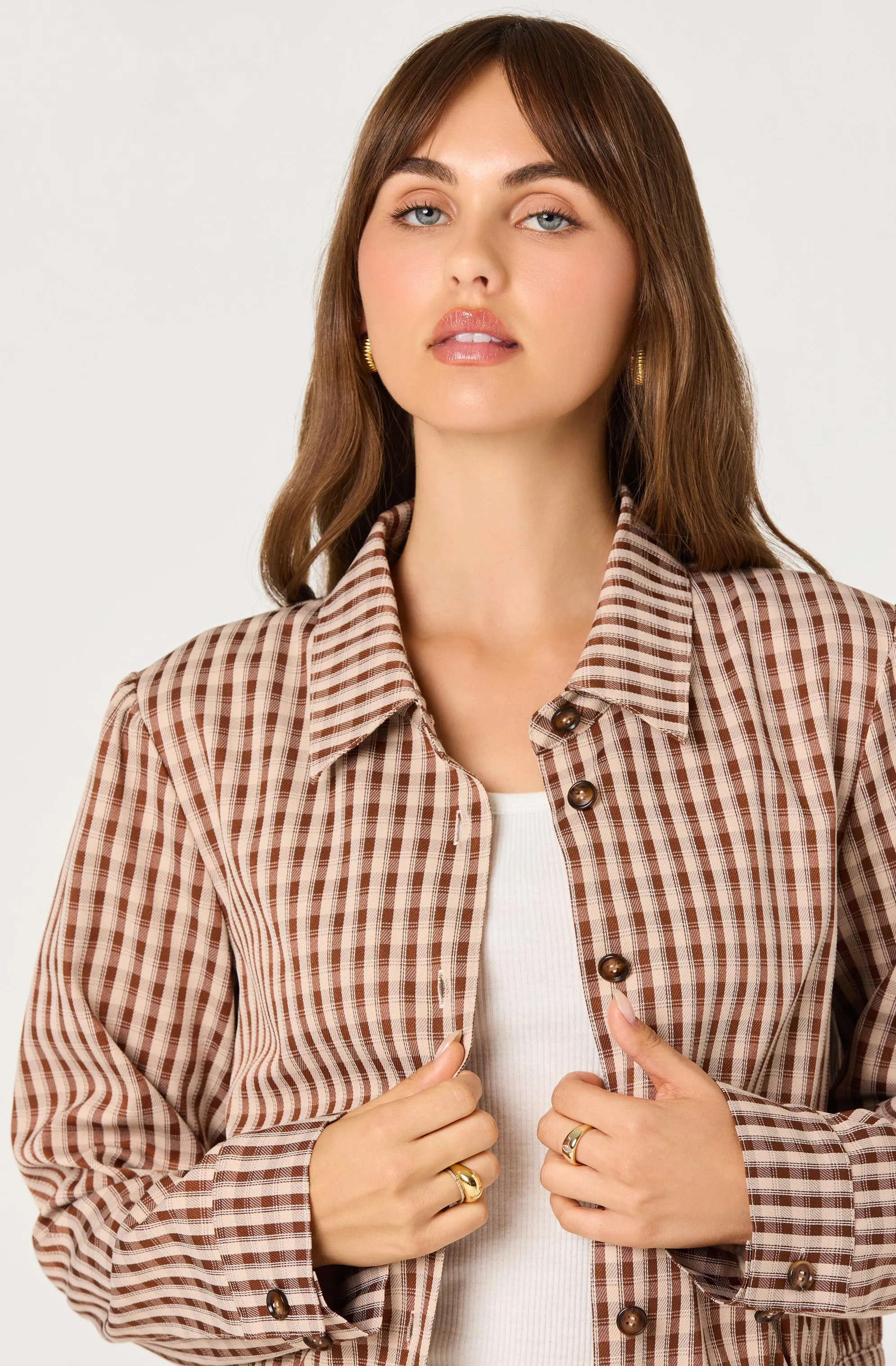 Jesse Plaid Cropped Jacket sold by Astr product image thumbnail 2