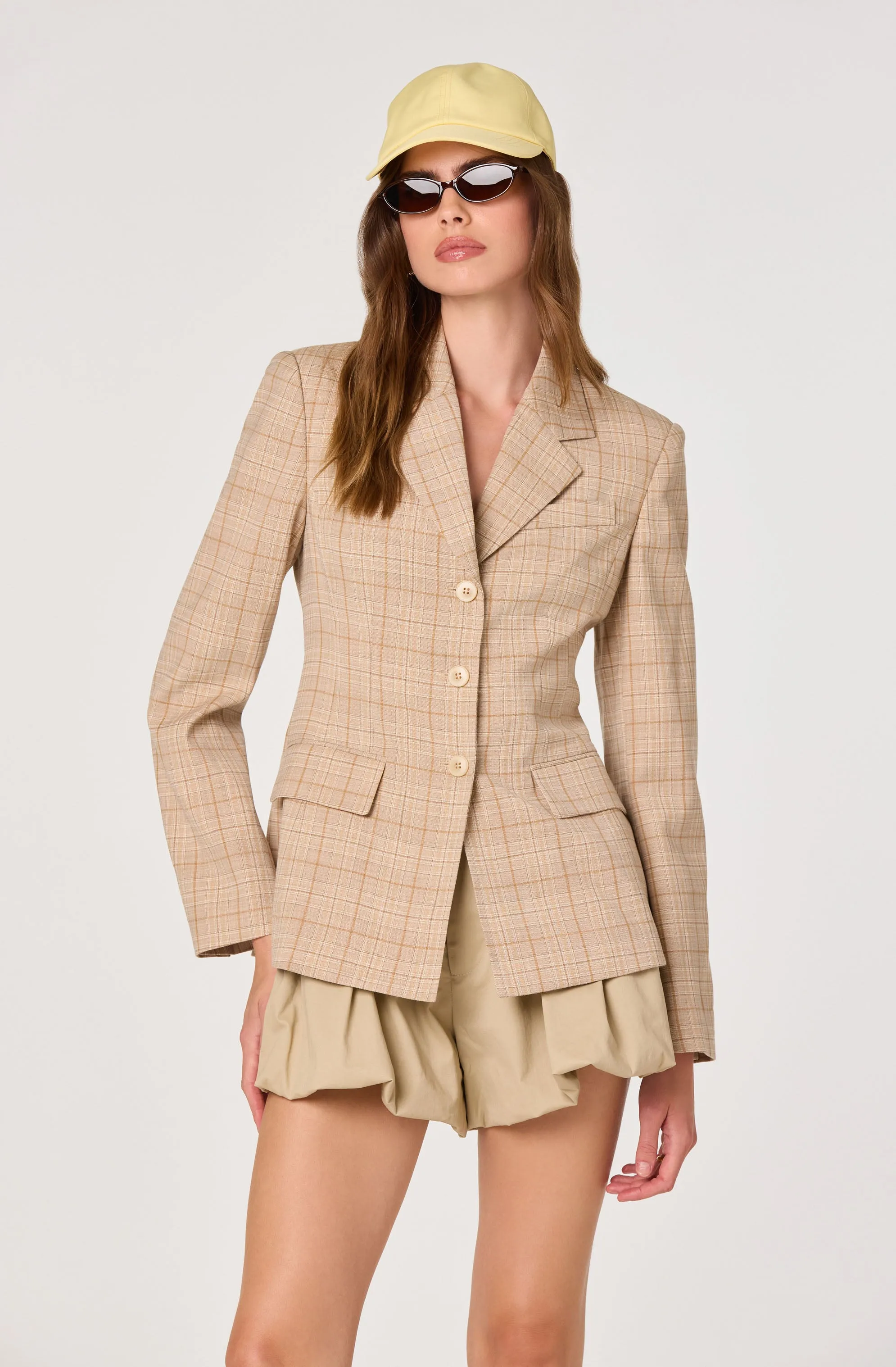 Valor Plaid Tailored Blazer sold by Astr product image thumbnail 3