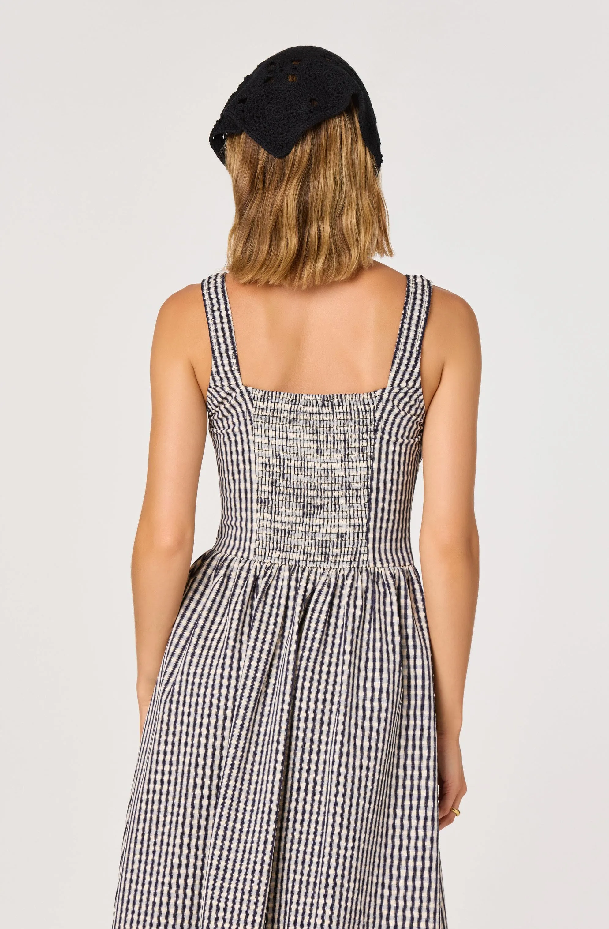 Temperance Gingham Check Maxi Dress sold by Astr product image thumbnail 5