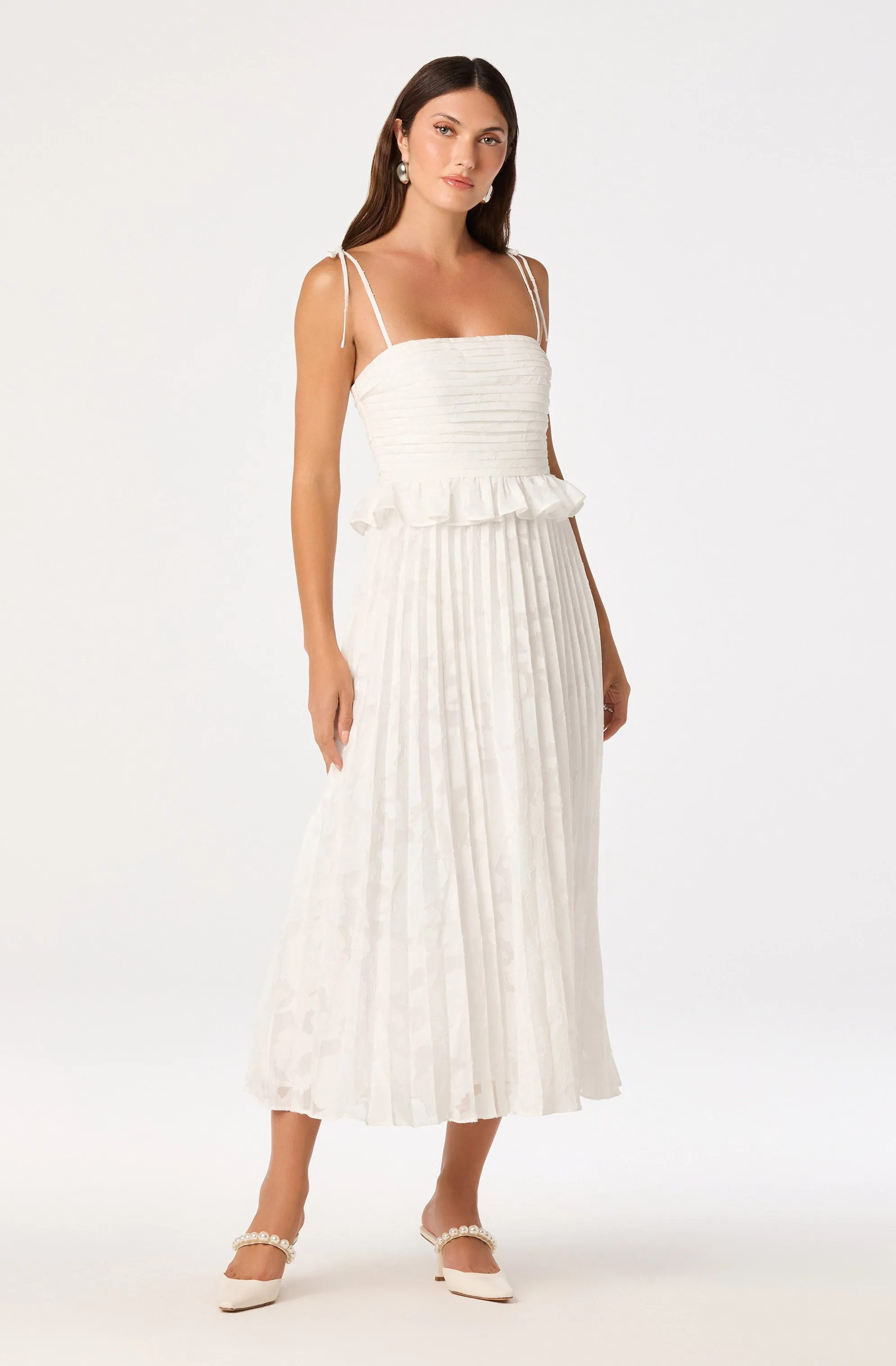 Emerys Pleated Midi Dress sold by Astr product image thumbnail 4