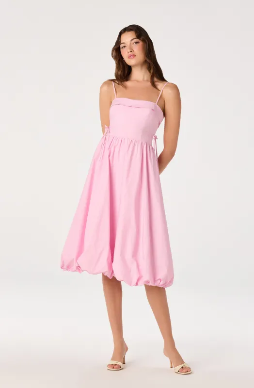 Dahlia Bubble Hem Midi Dress made by Astr