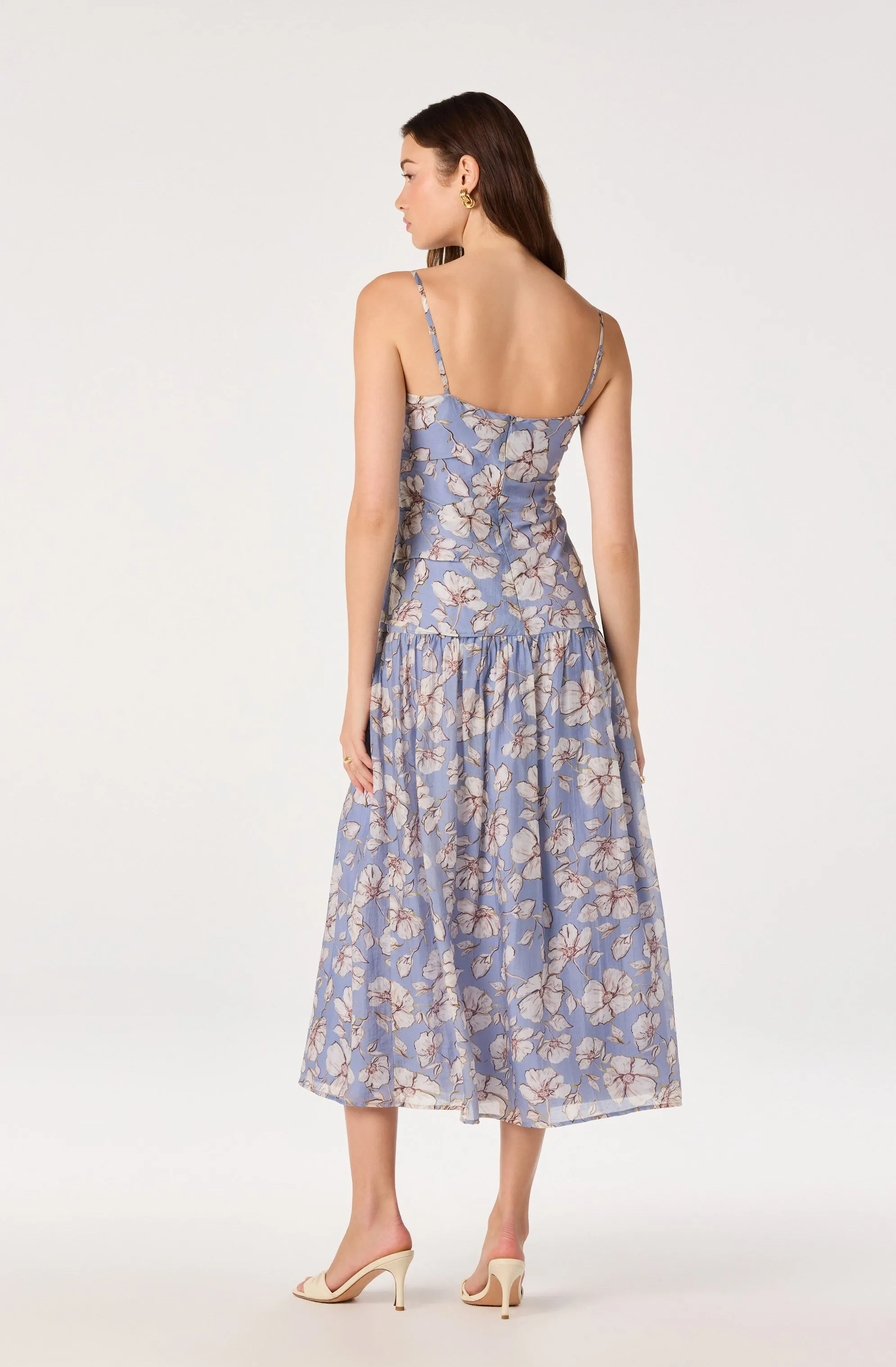 Ava Floral Pleated Midi Dress sold by Astr product image thumbnail 3