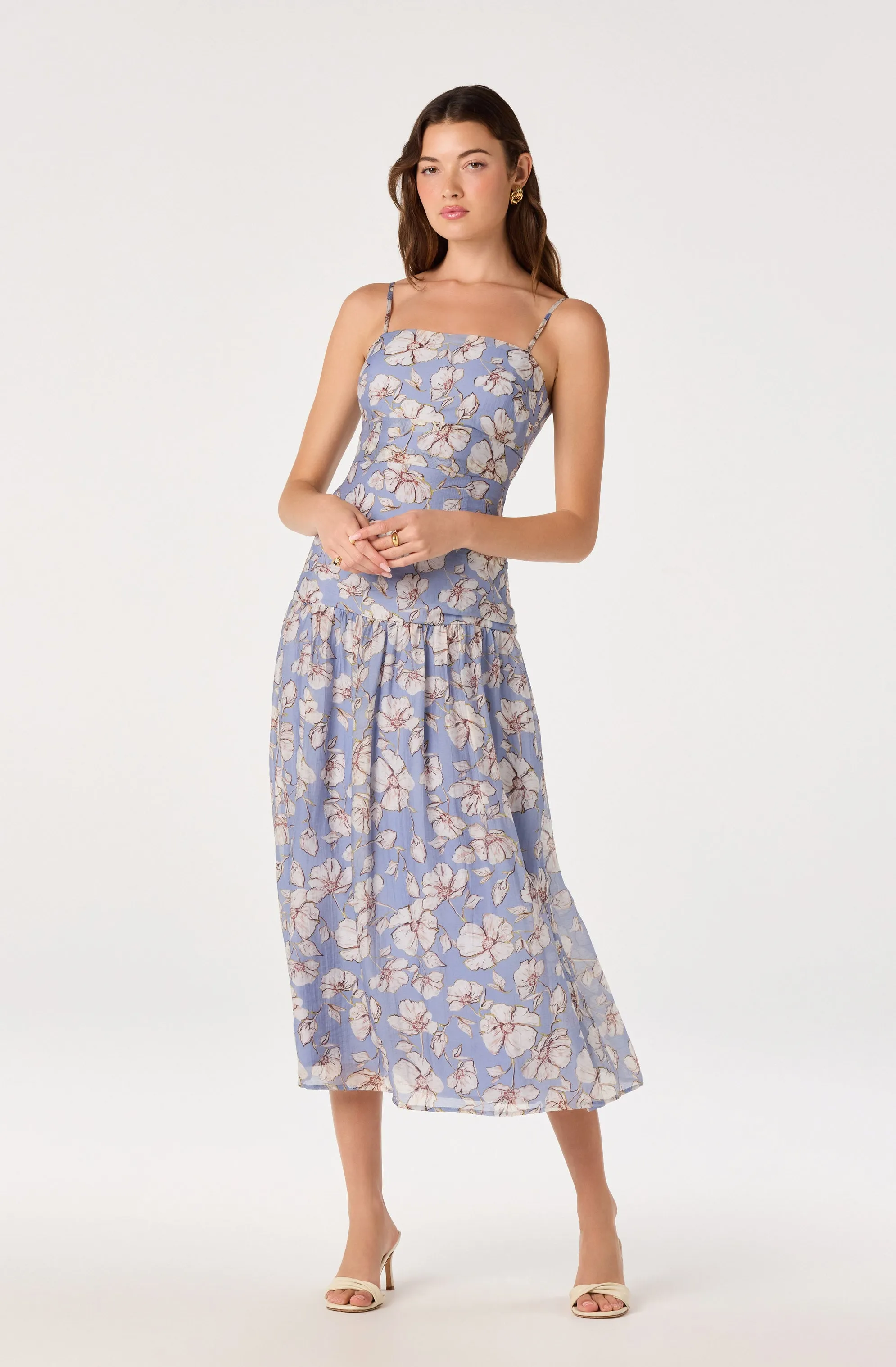 Ava Floral Pleated Midi Dress sold by Astr product image thumbnail 2