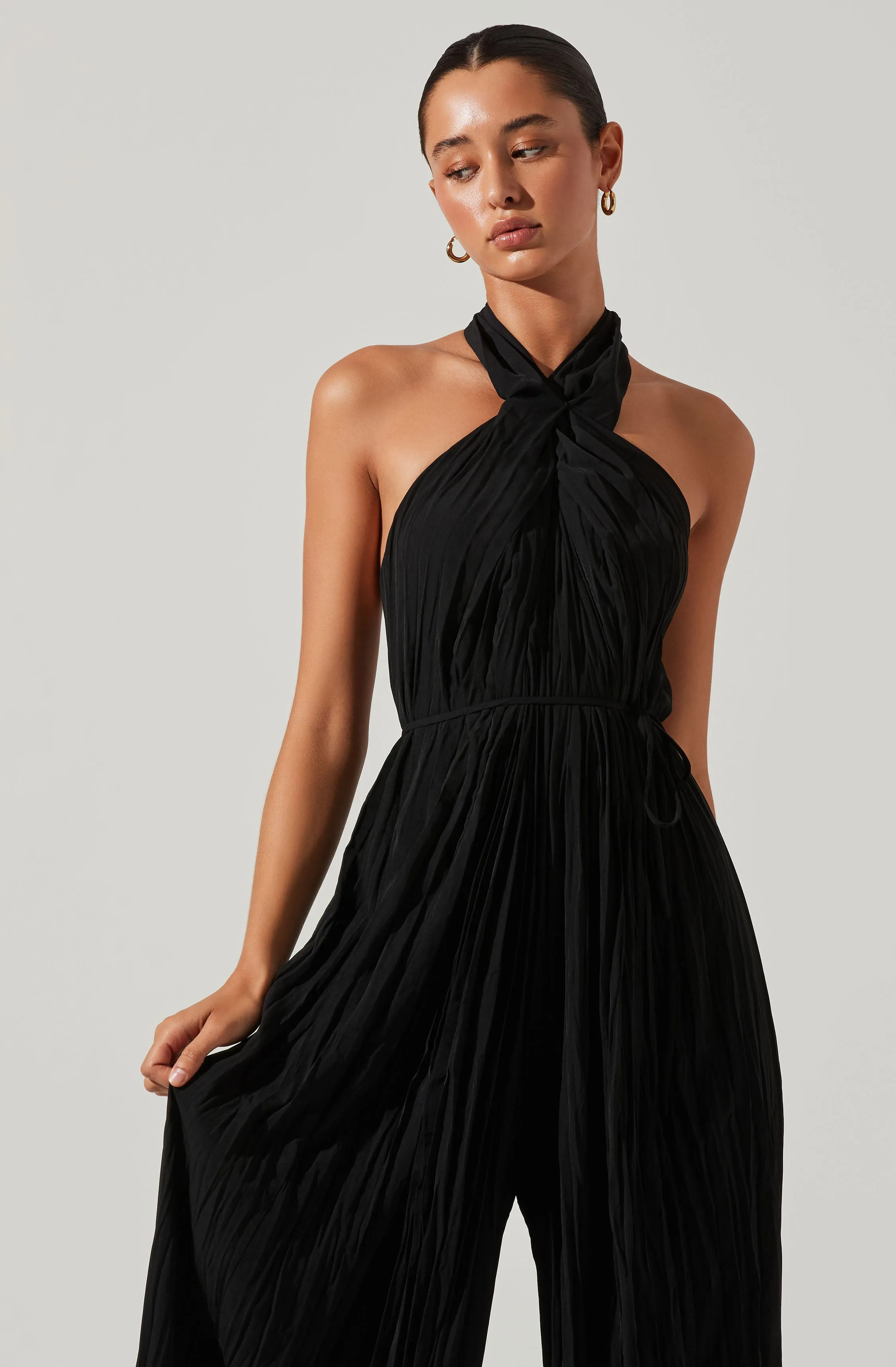 Damia Halter Wide Leg Jumpsuit sold by Astr product image thumbnail 4