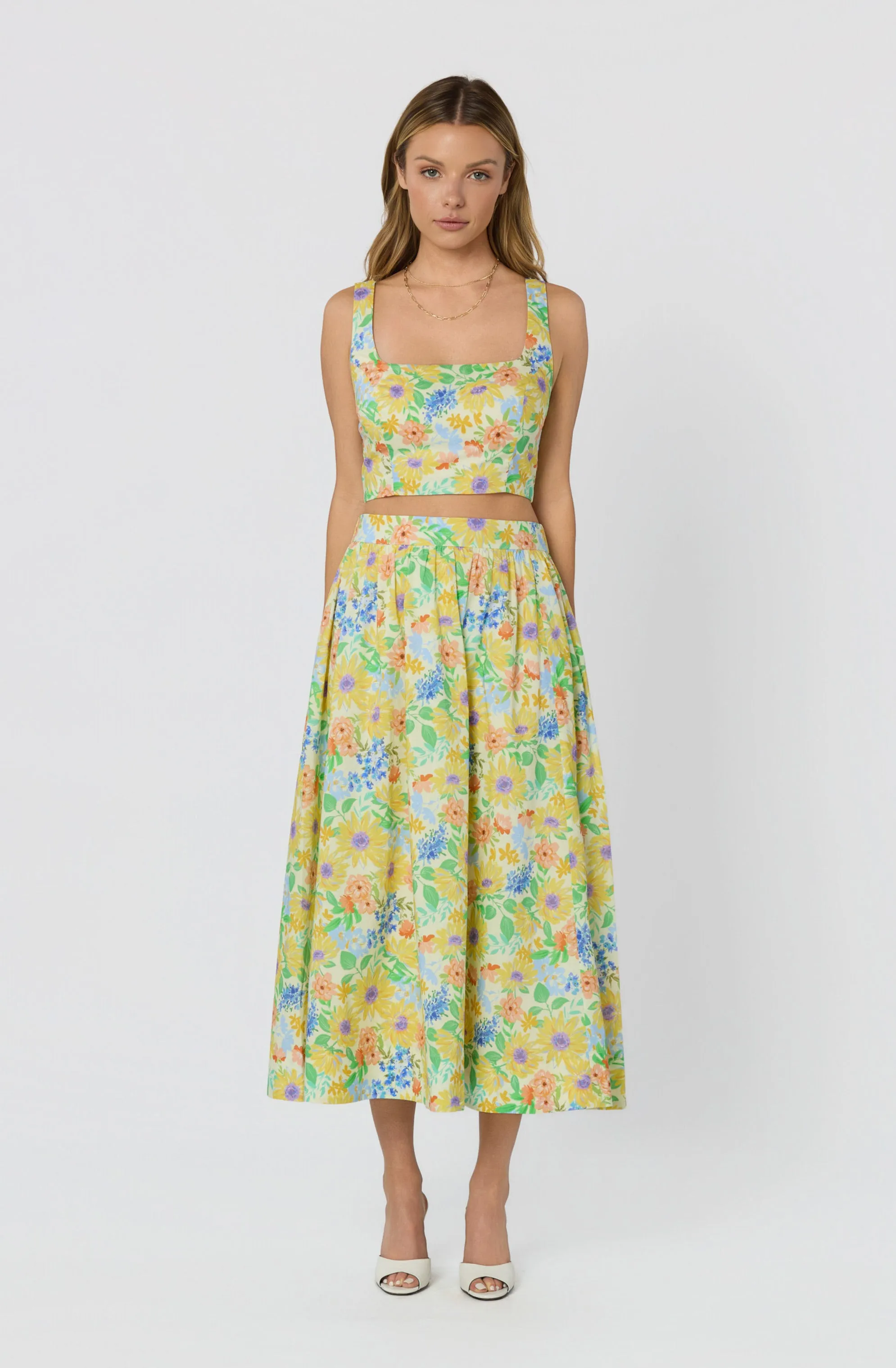 Jolie Floral Crop Top sold by Astr product image thumbnail 2