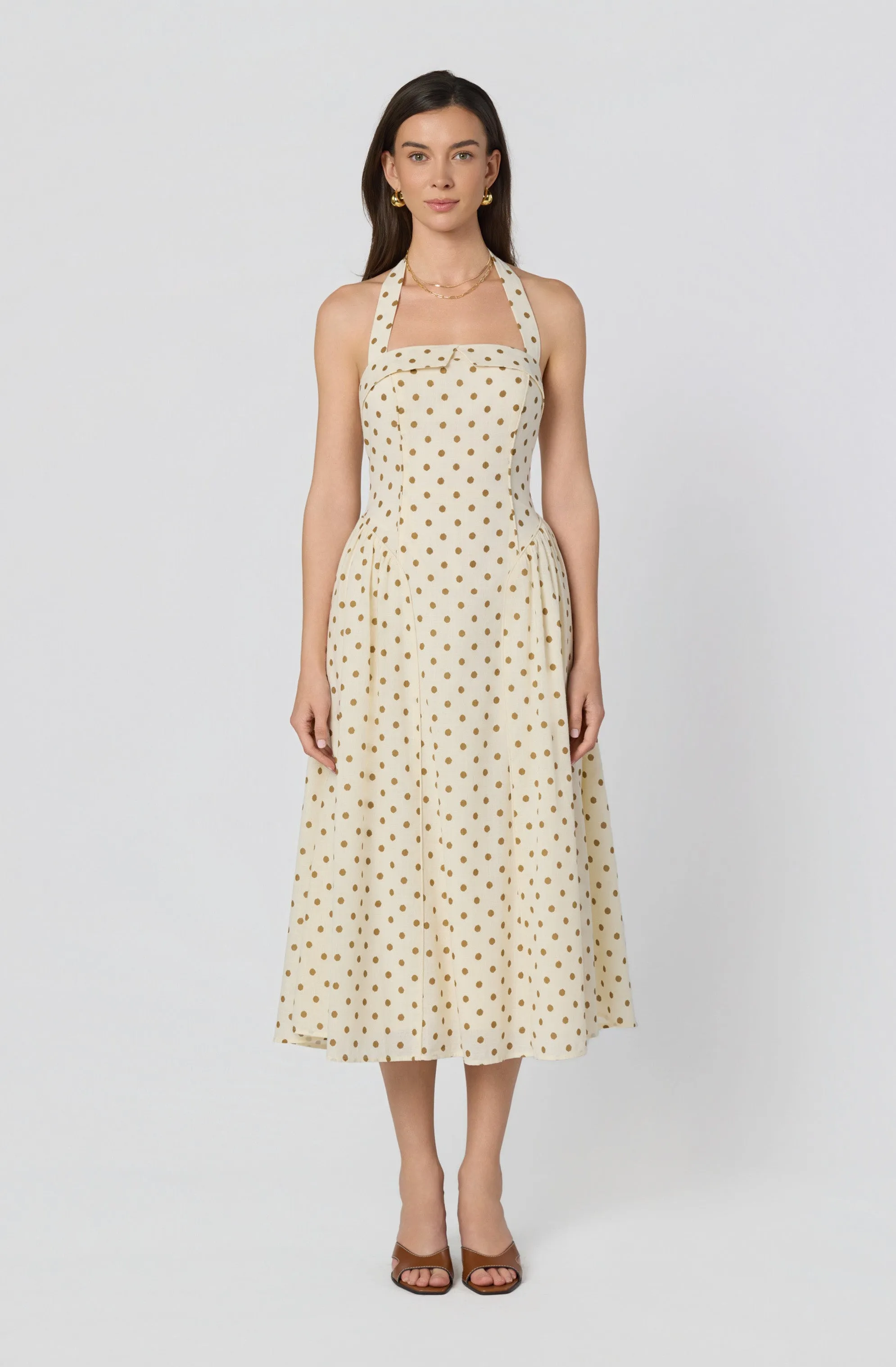 Marianna Halter Midi Dress sold by Astr product image thumbnail 4