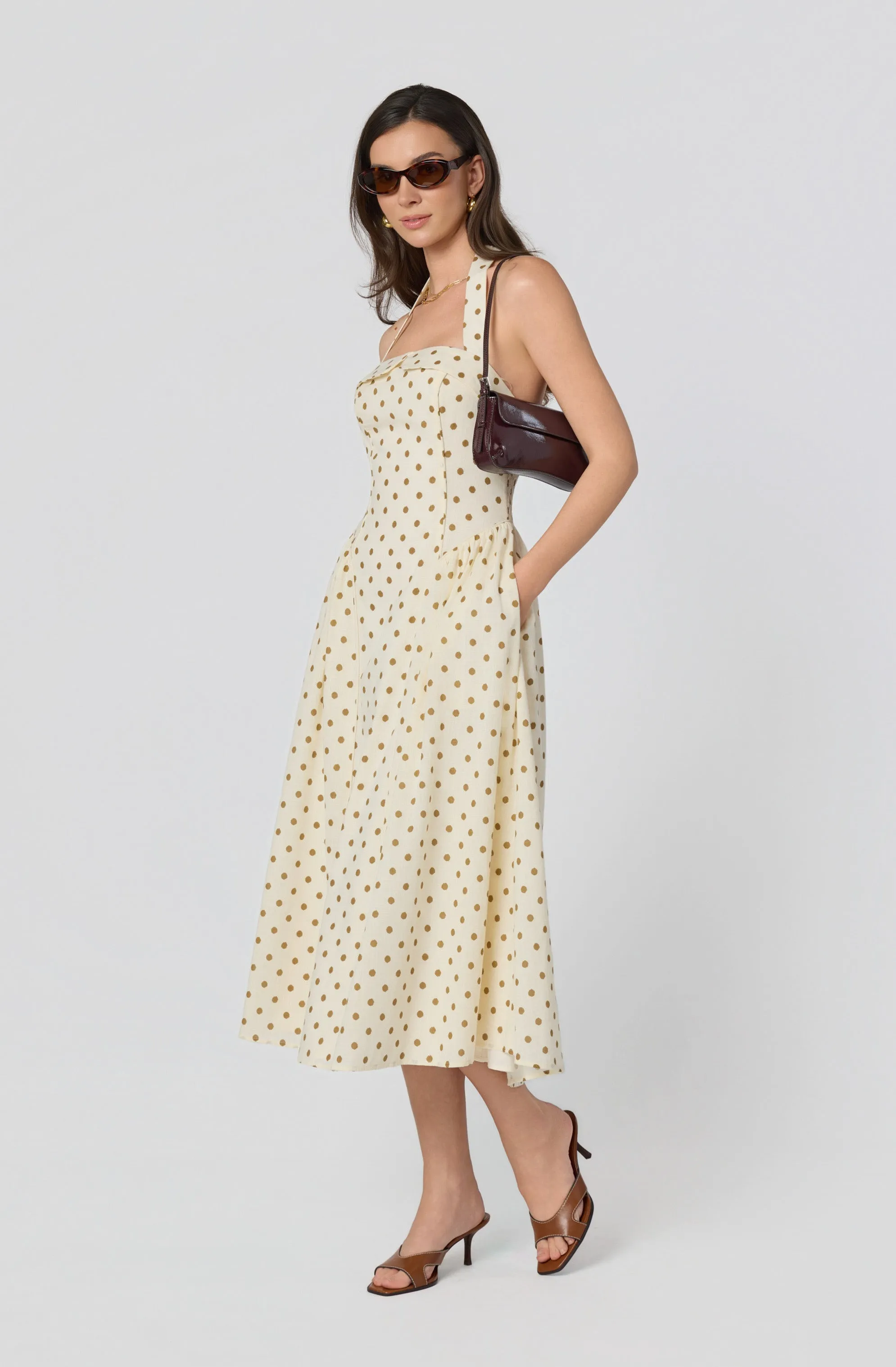 Marianna Halter Midi Dress sold by Astr product image thumbnail 5