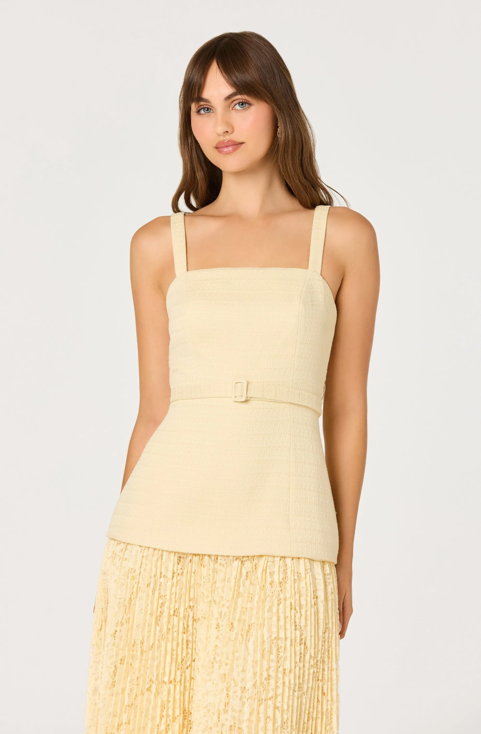 Caitlin Mixed Media Tweed Maxi Dress sold by Astr product image thumbnail 3