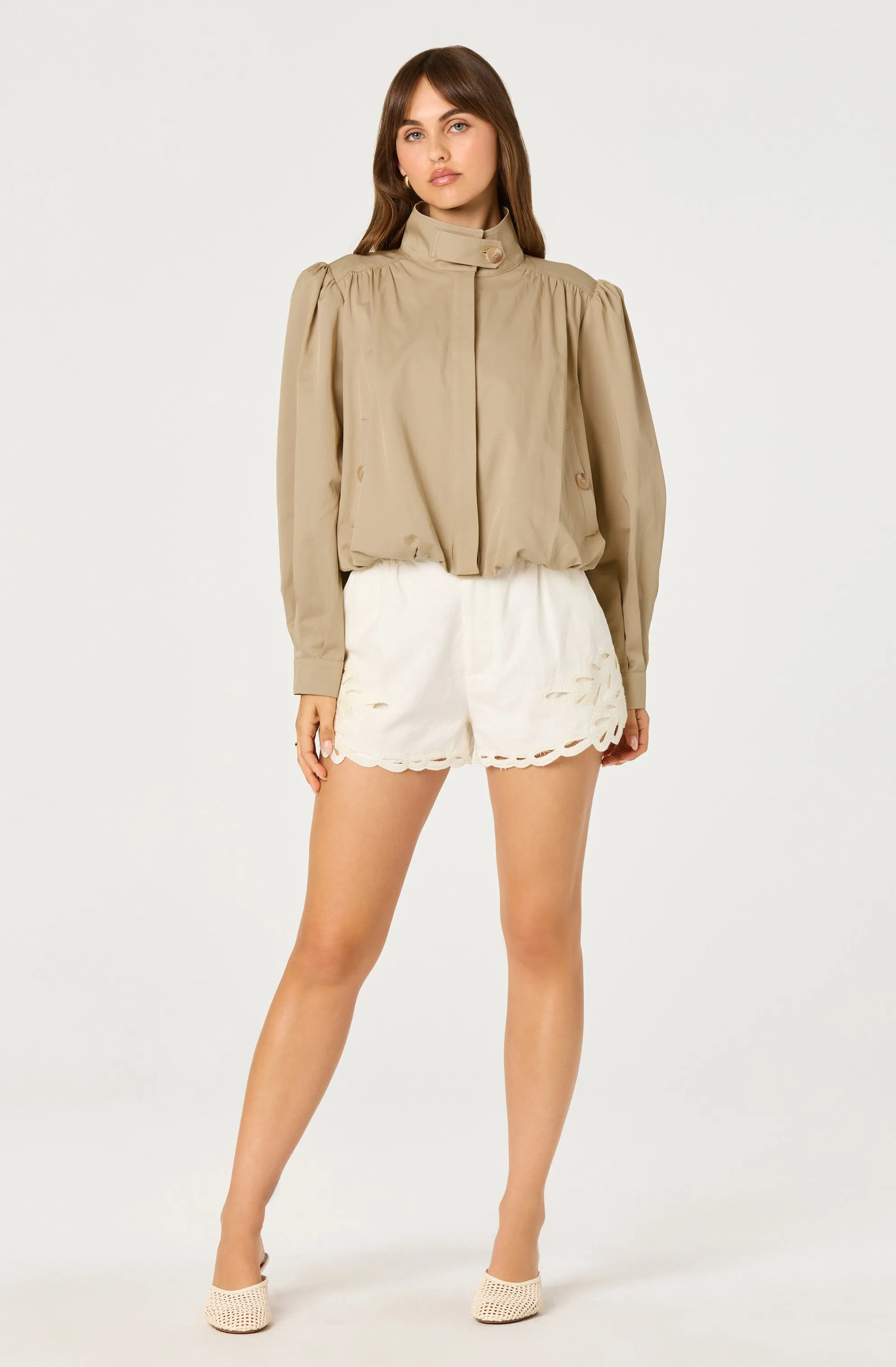 Estero Gathered Sleeve Bomber Jacket sold by Astr product image thumbnail 2