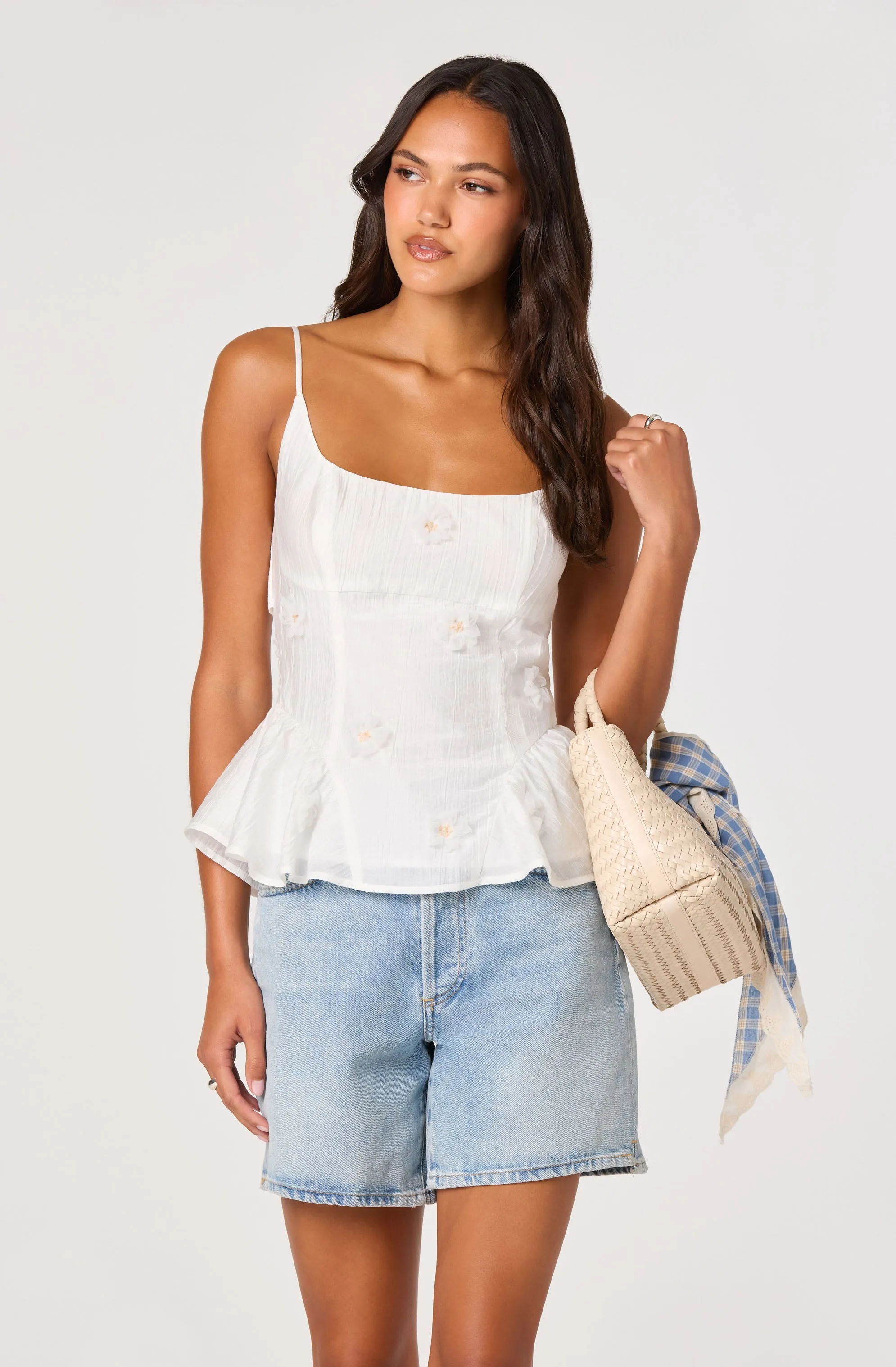 Kassidy Floral Appliqué Peplum Top sold by Astr product image thumbnail 3