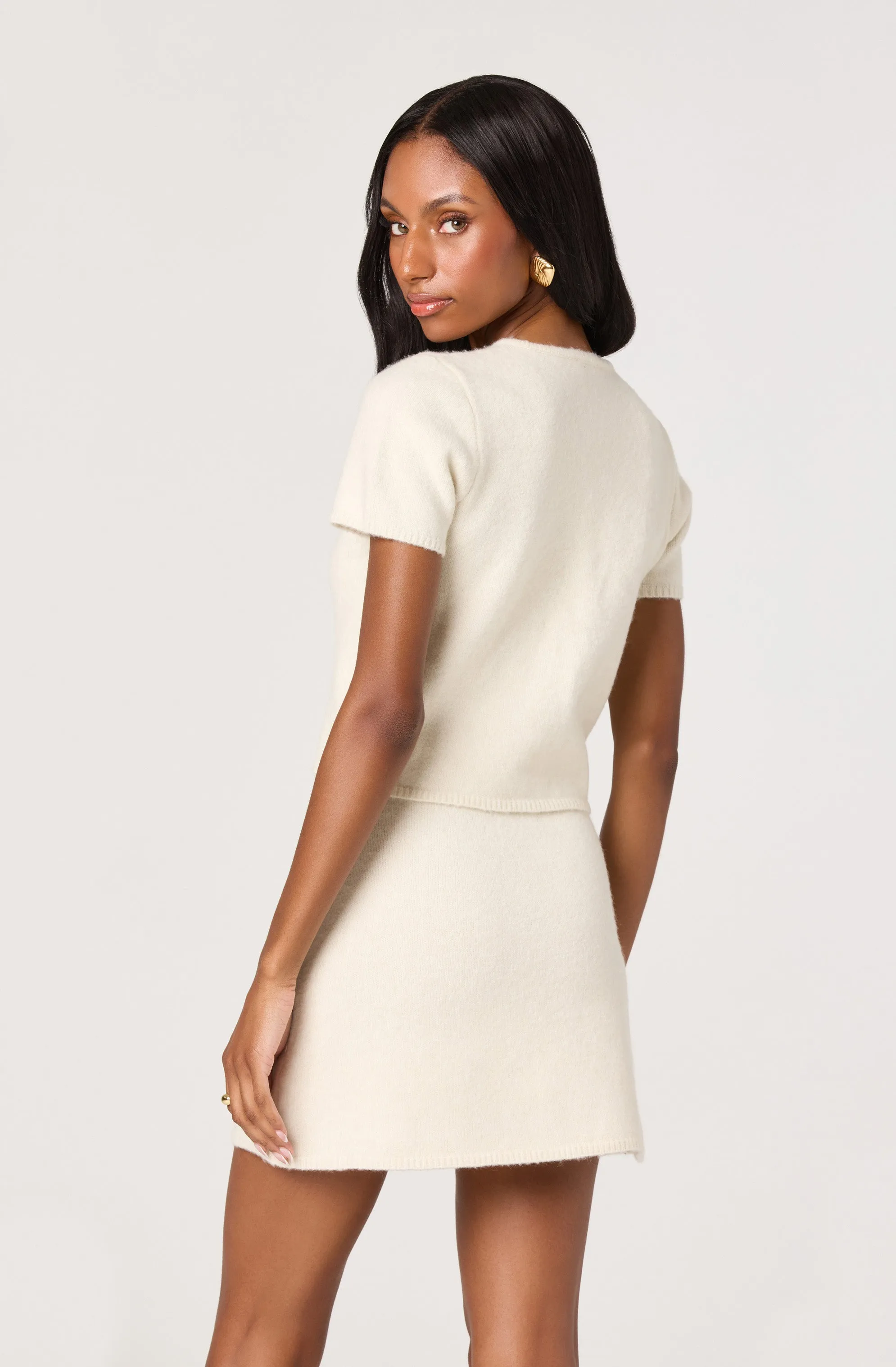 Jailyn Short Sleeve Cardigan sold by Astr product image thumbnail 2