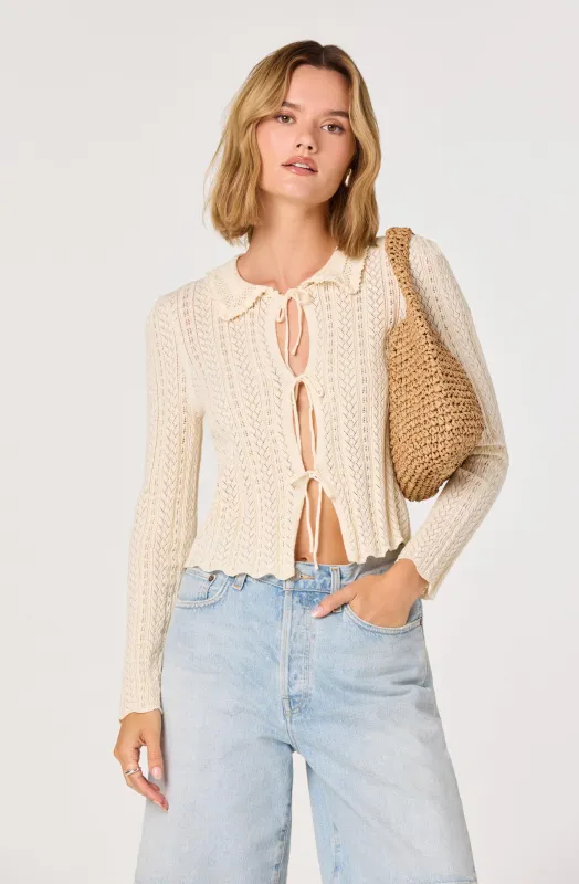 Fannie cardigan sold by Astr