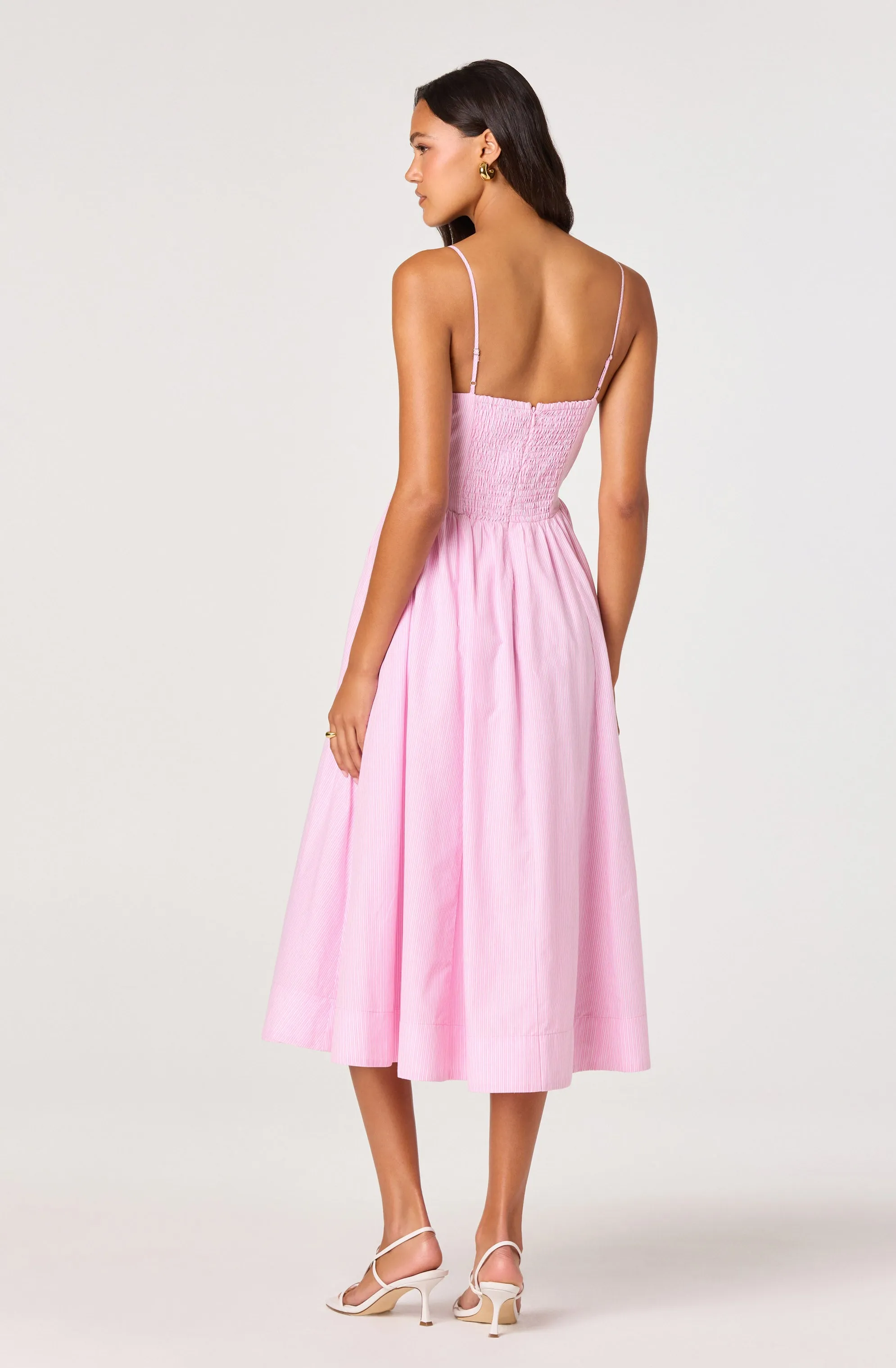Bellamy Striped Sweetheart A-Line Midi Dress sold by Astr product image thumbnail 5