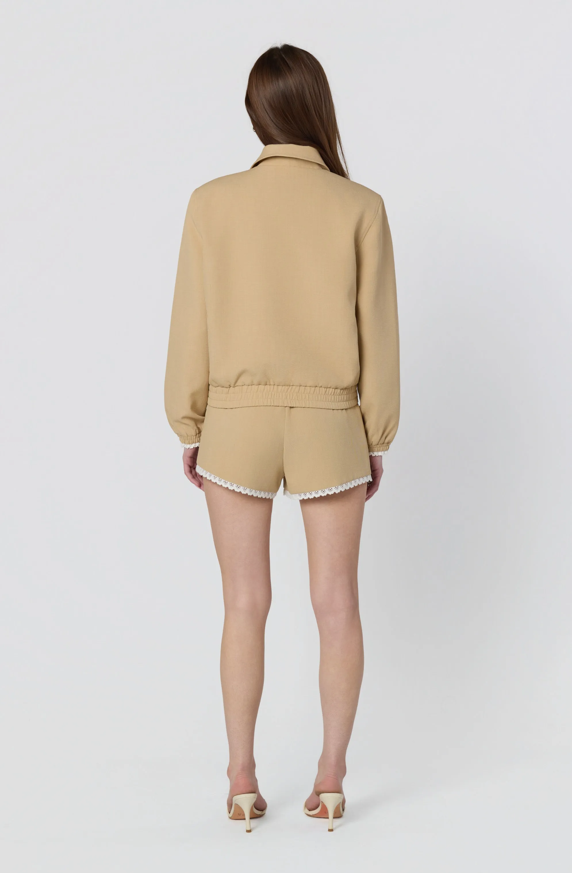 Reid Scallop Trim Bomber Jacket sold by Astr product image thumbnail 3