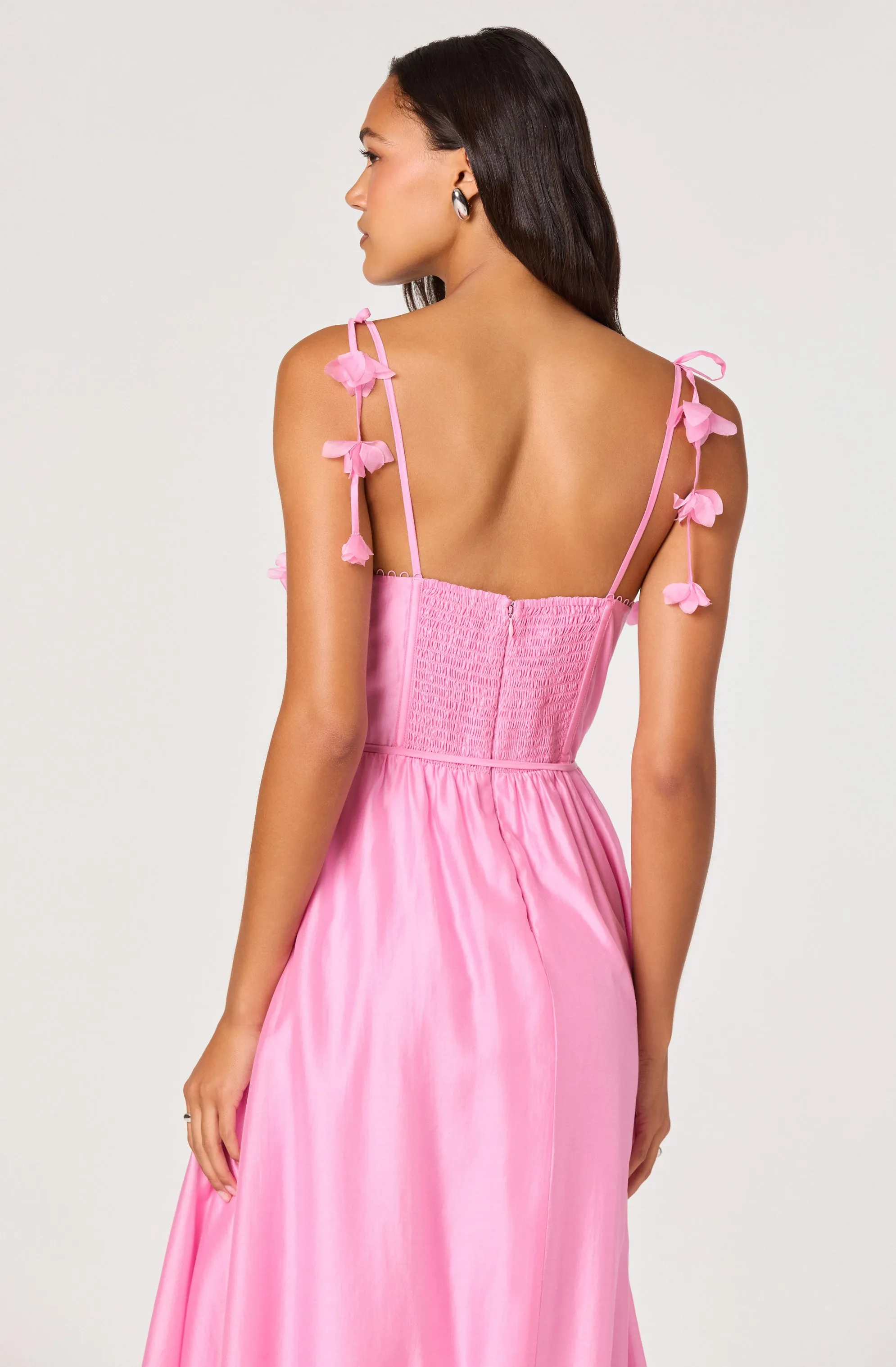 Halcyon 3D Flower Appliqué Midi Dress sold by Astr product image thumbnail 2