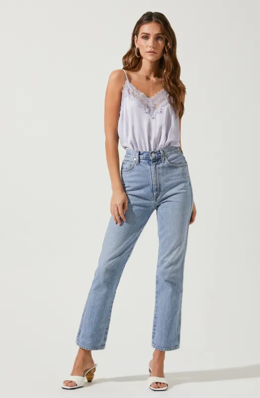 Lotus Lace Trimmed Bodysuit sold by Astr