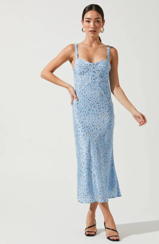 Halle Bustier Slip Midi Dress sold by Astr