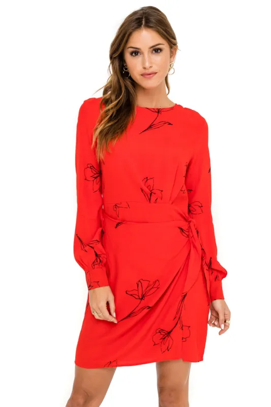 Apron Front Wrap Dress sold by Astr