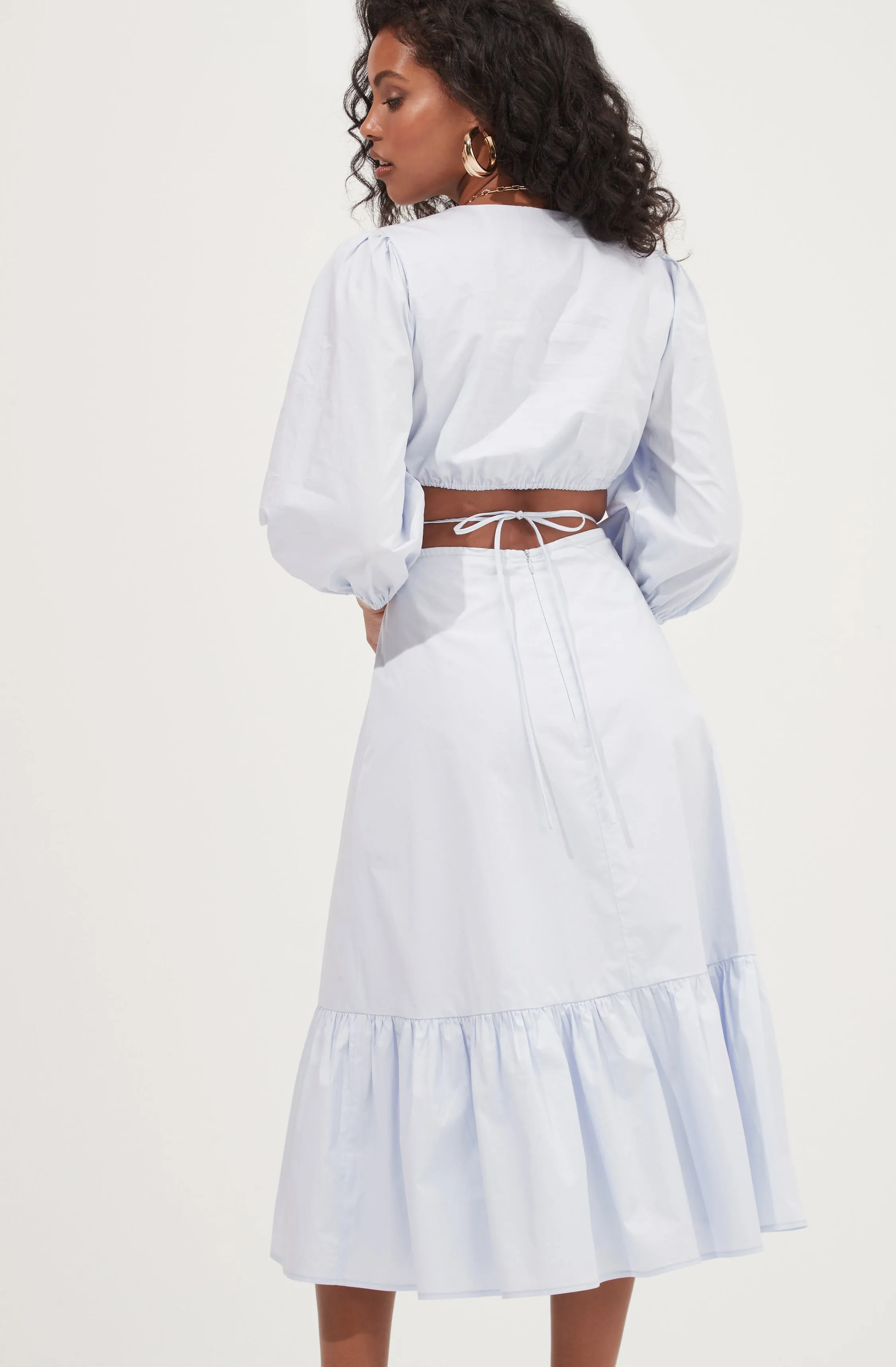 Rosewood Surplice Cutout Waist Midi Dress sold by Astr product image thumbnail 4