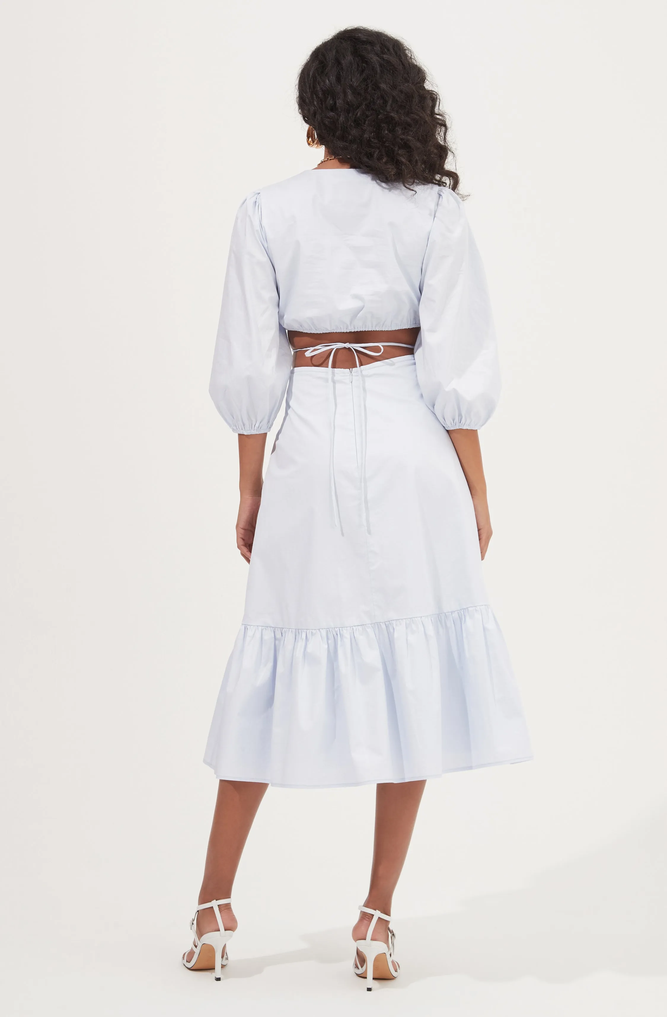Rosewood Surplice Cutout Waist Midi Dress sold by Astr product image thumbnail 5