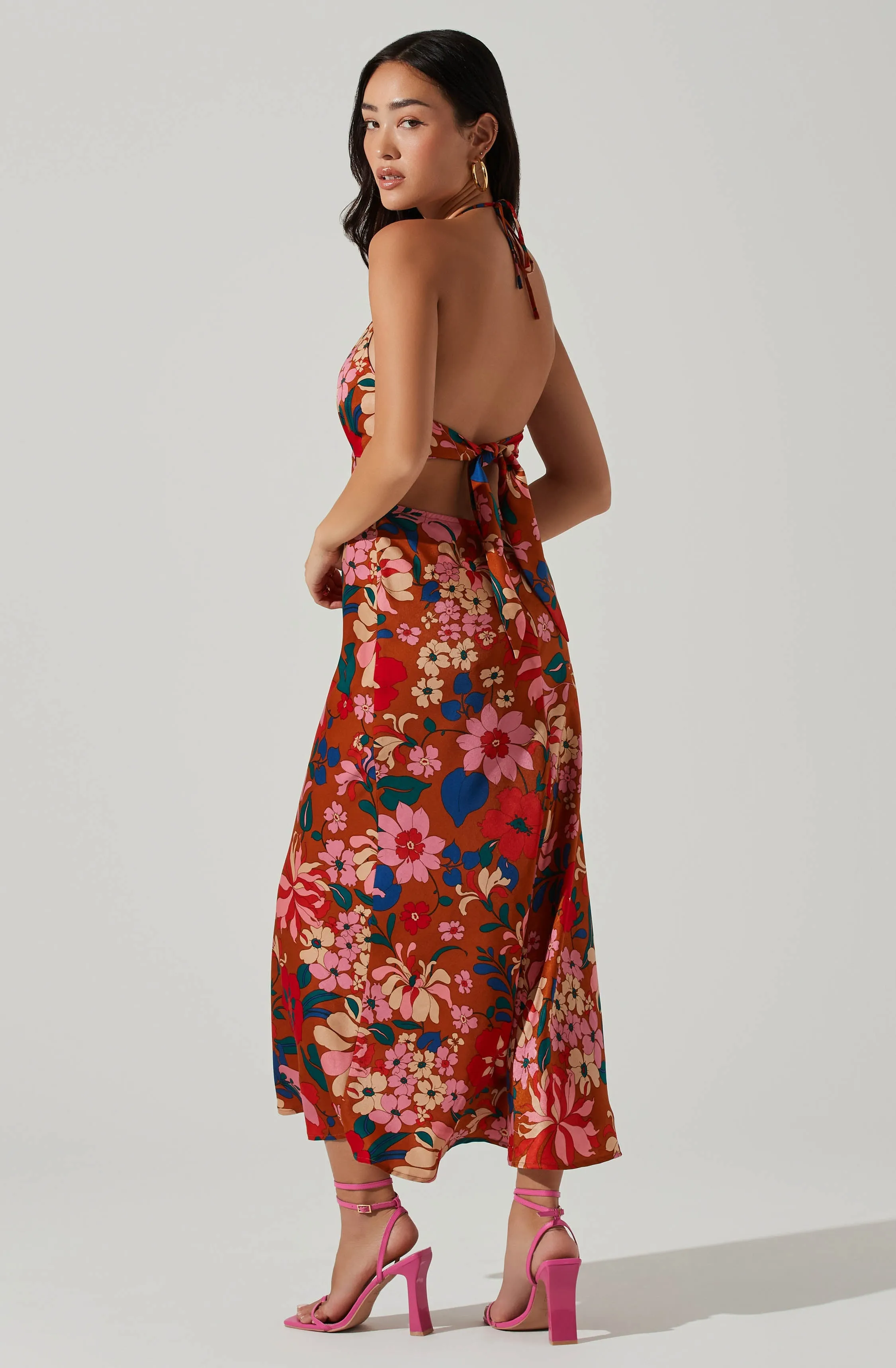 Talitha Floral Halter Maxi Dress sold by Astr product image thumbnail 4