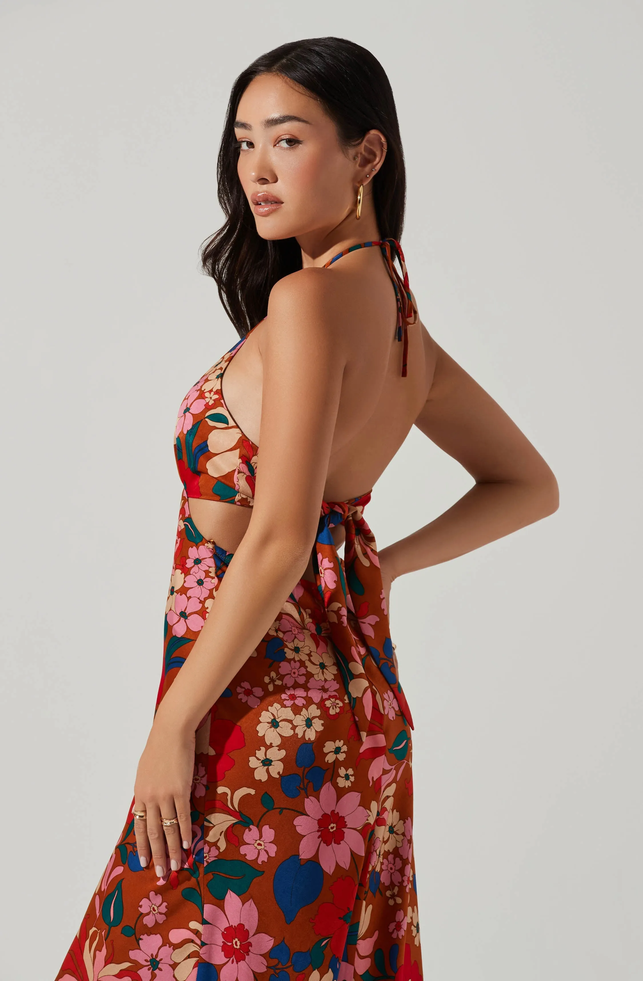 Talitha Floral Halter Maxi Dress sold by Astr product image thumbnail 3