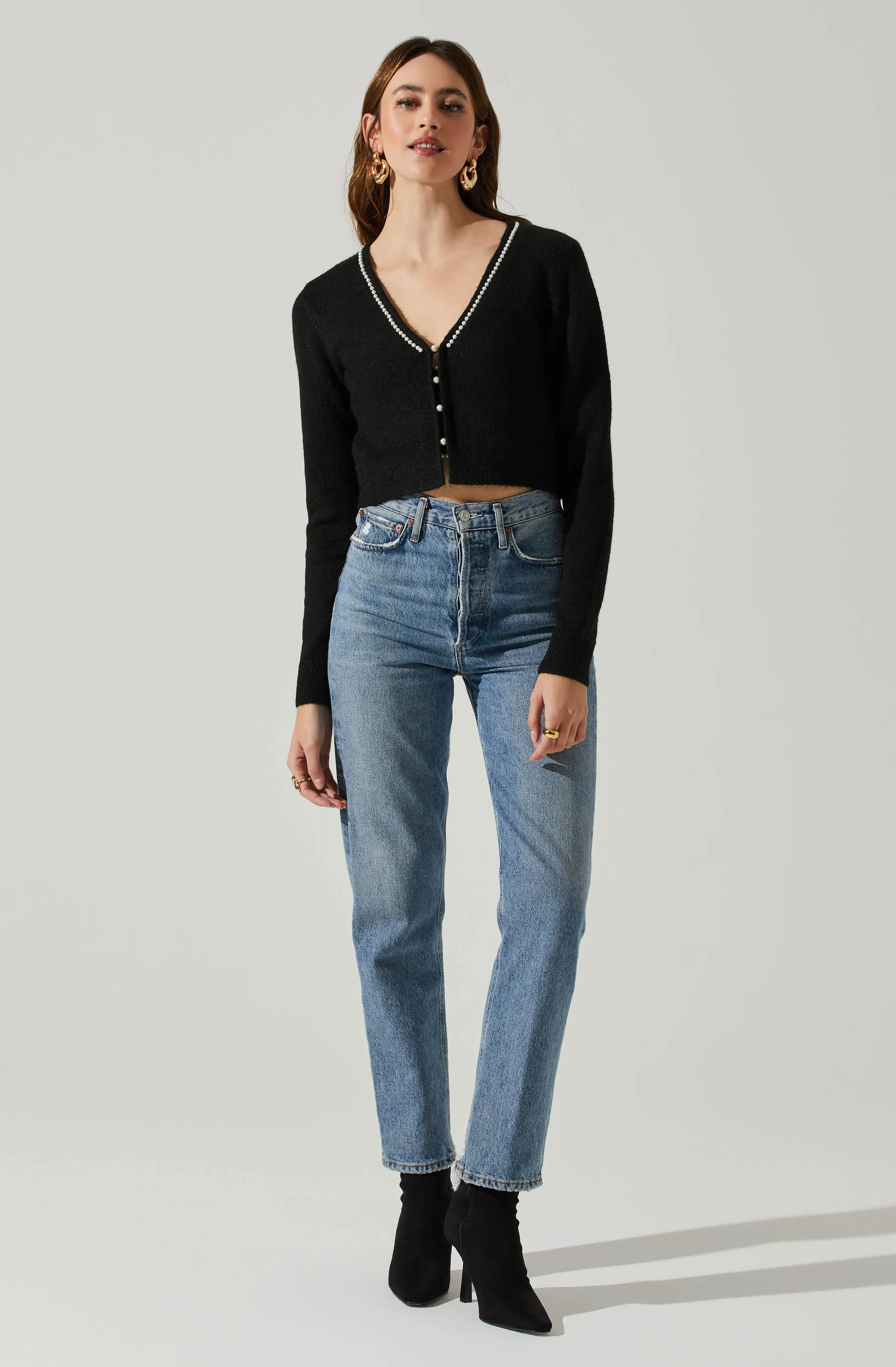 Melissa Pearl Embellished Cardigan Sweater sold by Astr product image thumbnail 5