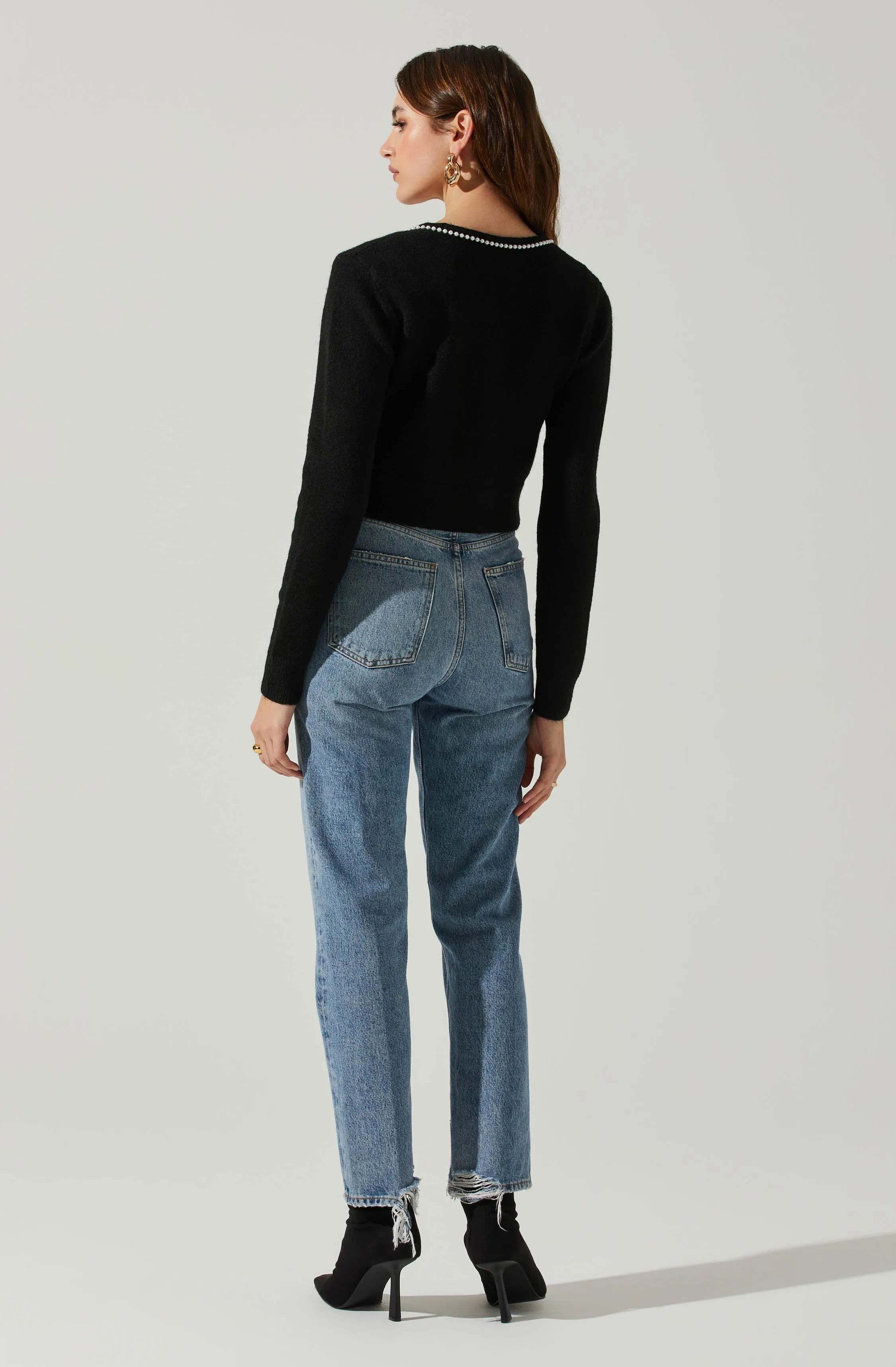 Melissa Pearl Embellished Cardigan Sweater sold by Astr product image thumbnail 4