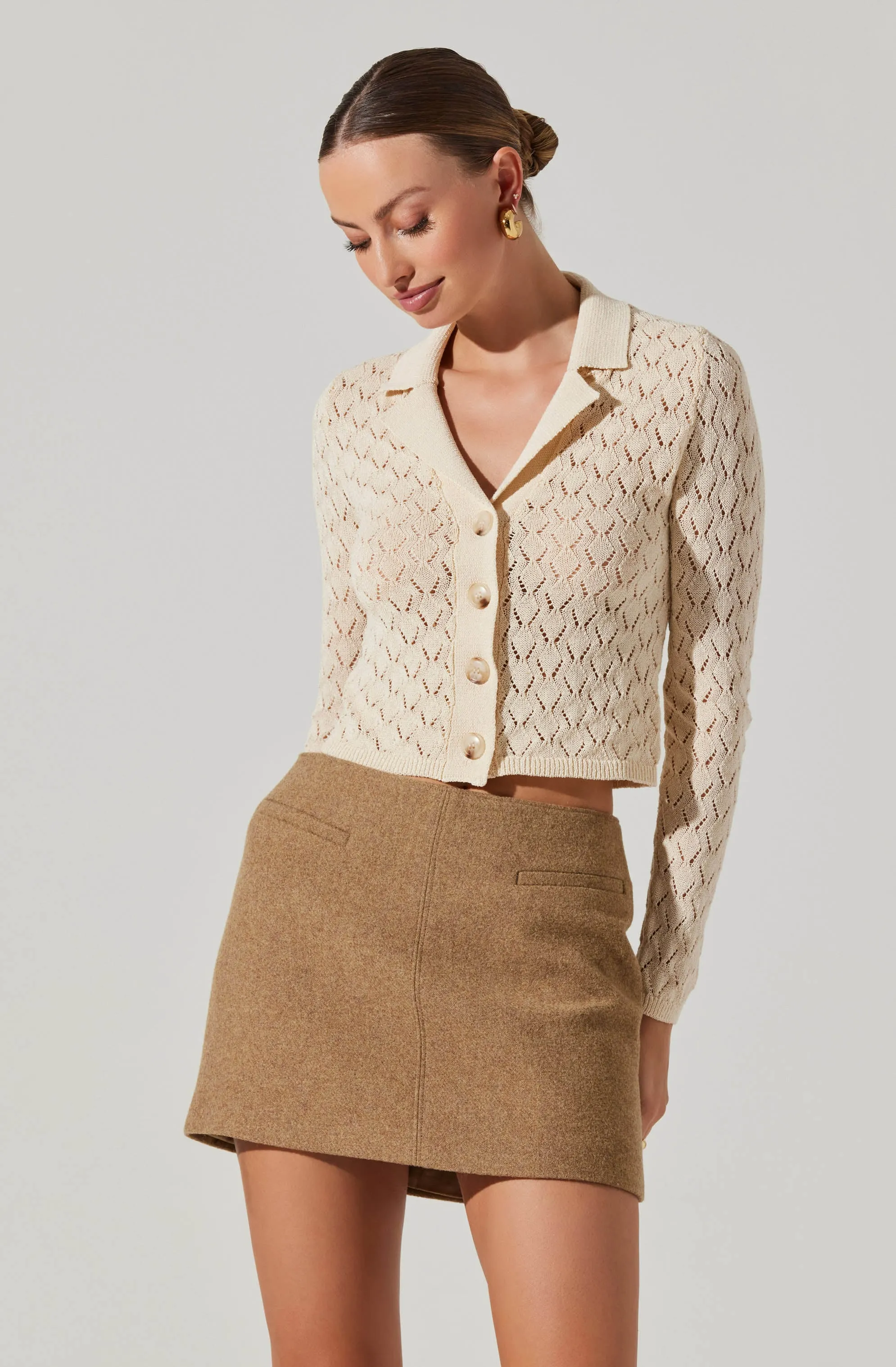 Liorre Textured Button Up Sweater sold by Astr product image thumbnail 3