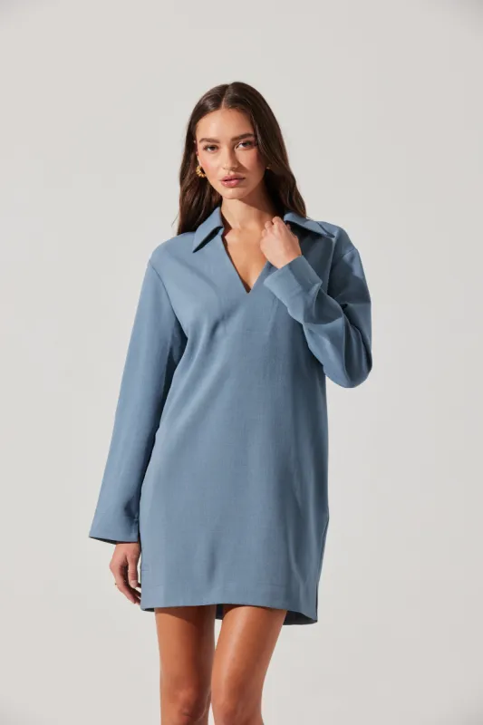 V-neck Collared Mini Dress sold by Astr