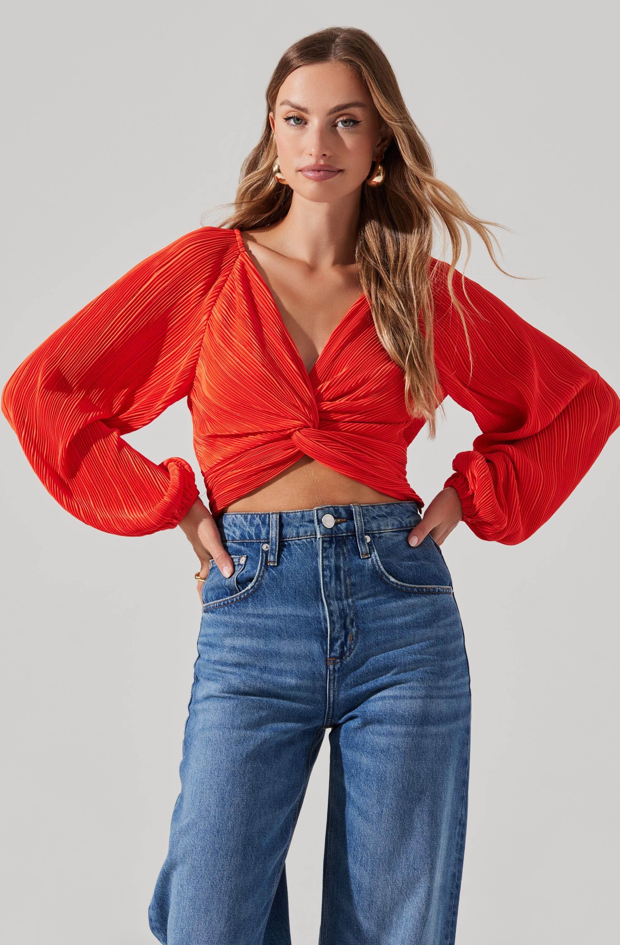 Ls twist plisse top sold by Astr product image thumbnail 13