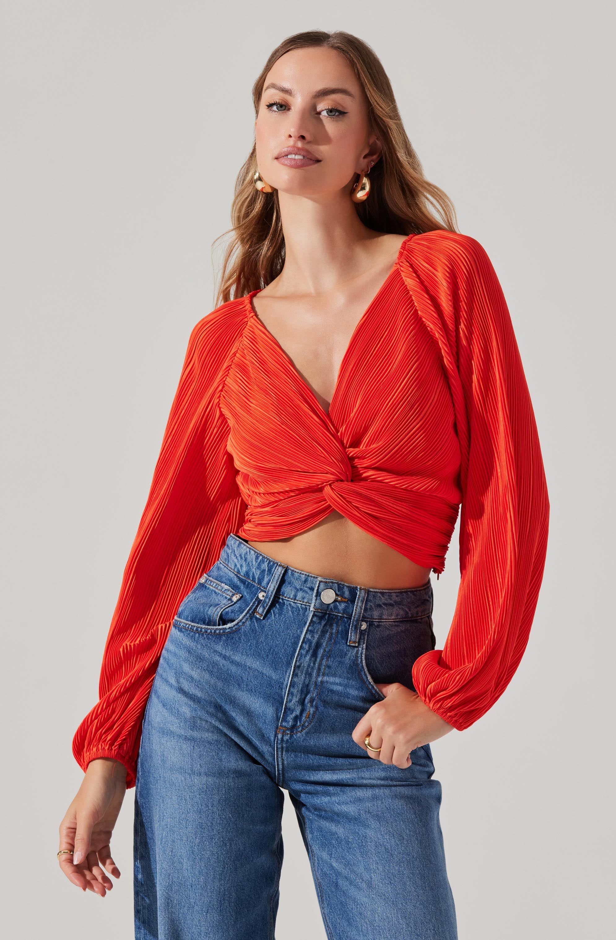 Ls twist plisse top sold by Astr product image thumbnail 15