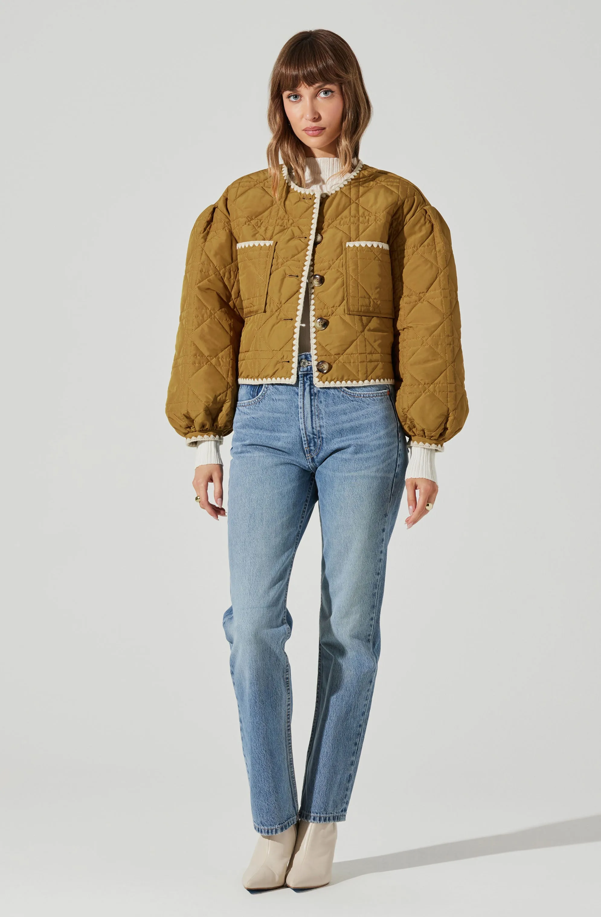 Acacia Quilted Jacket sold by Astr product image thumbnail 5