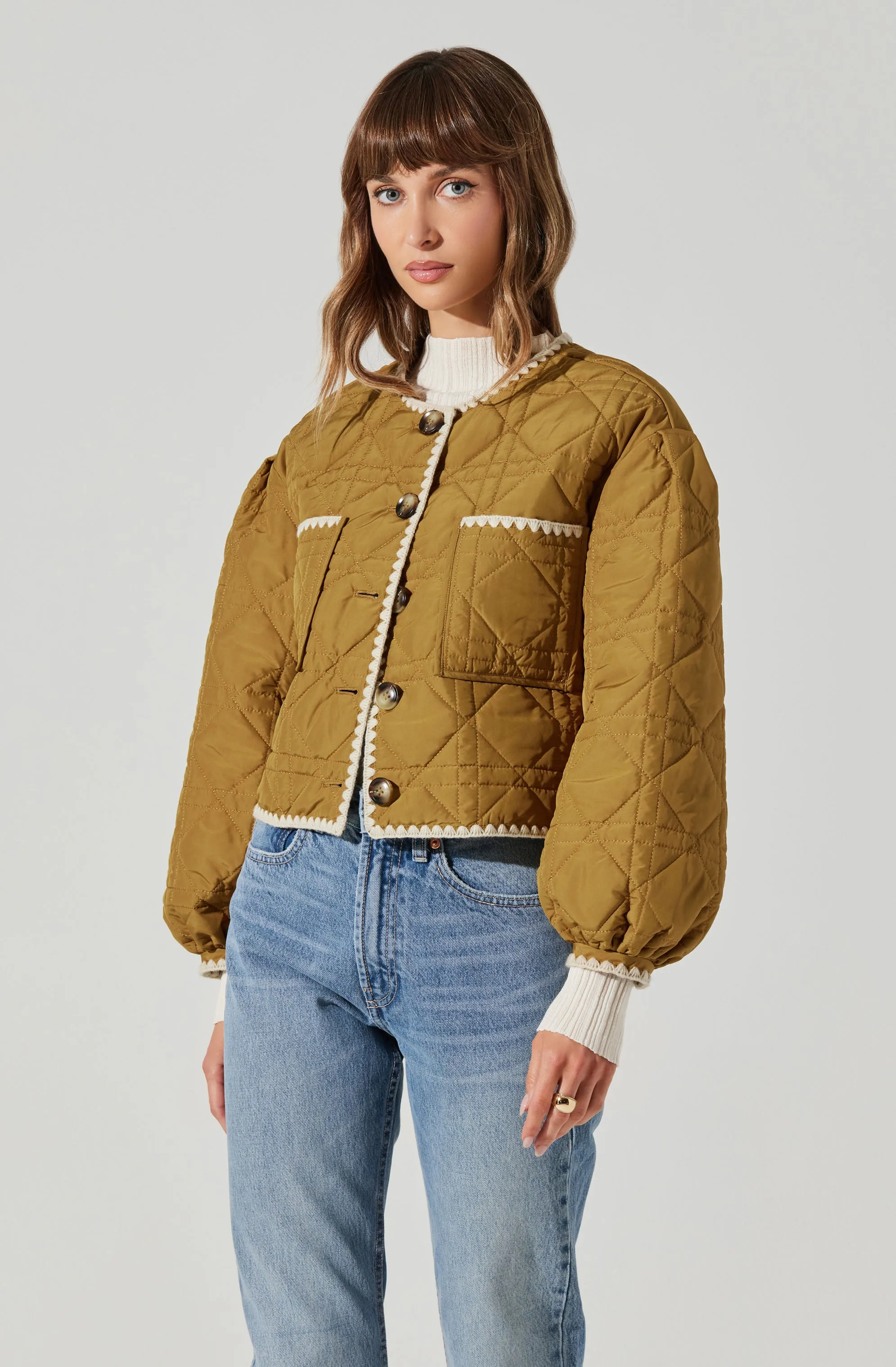 Acacia Quilted Jacket sold by Astr product image thumbnail 3