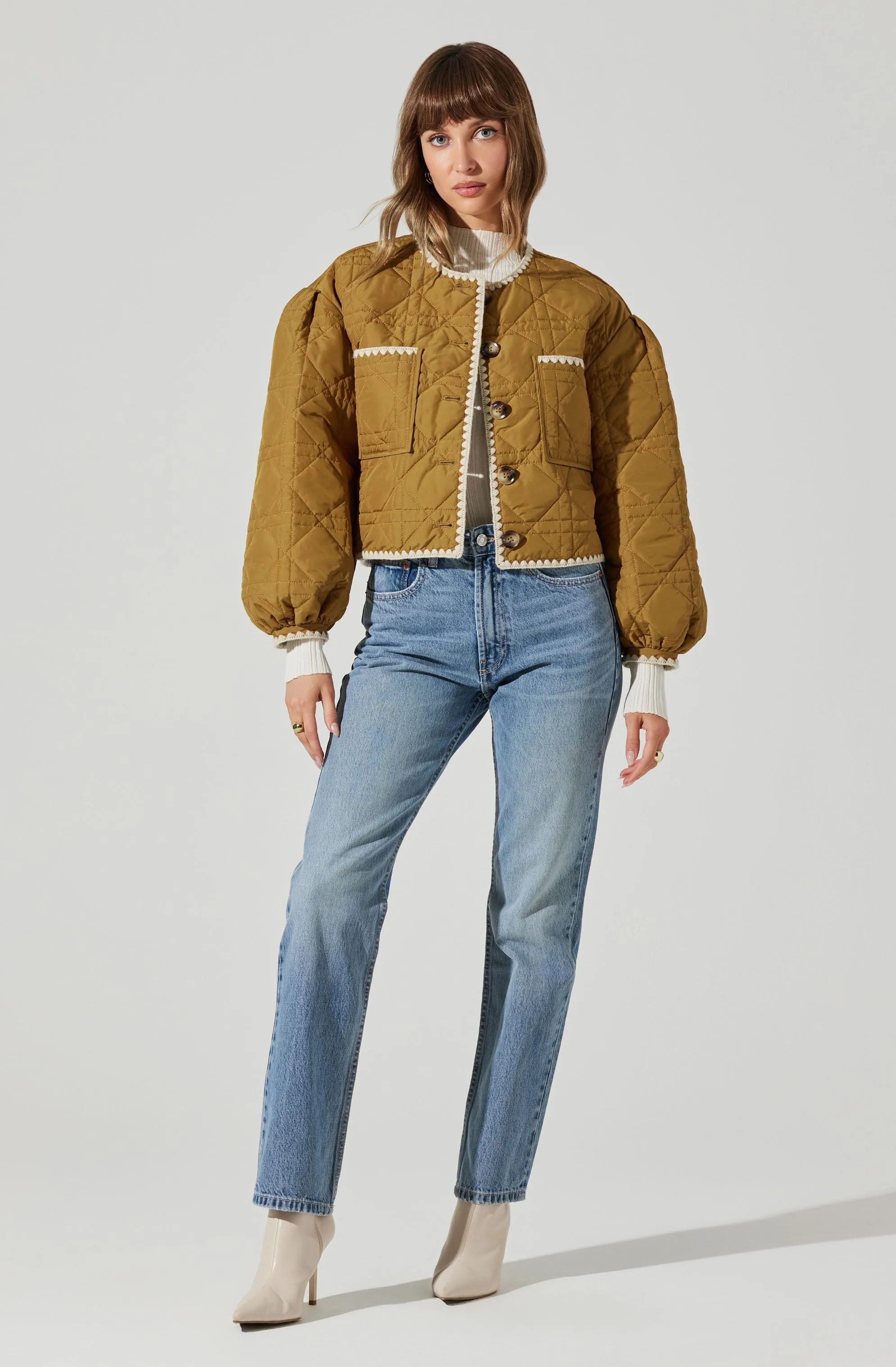 Acacia Quilted Jacket sold by Astr product image thumbnail 2