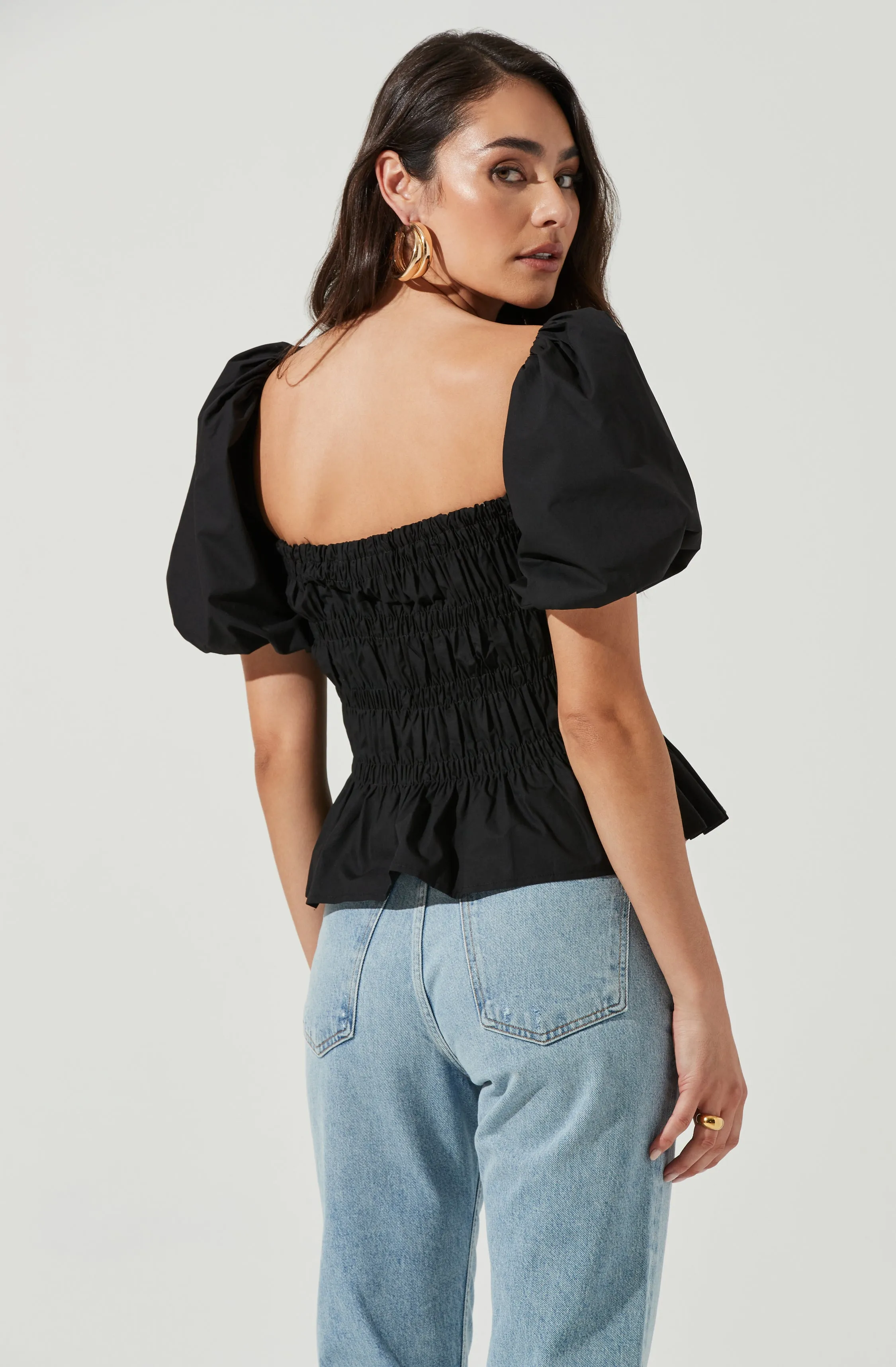 Savina Bubble Sleeve Top sold by Astr product image thumbnail 4