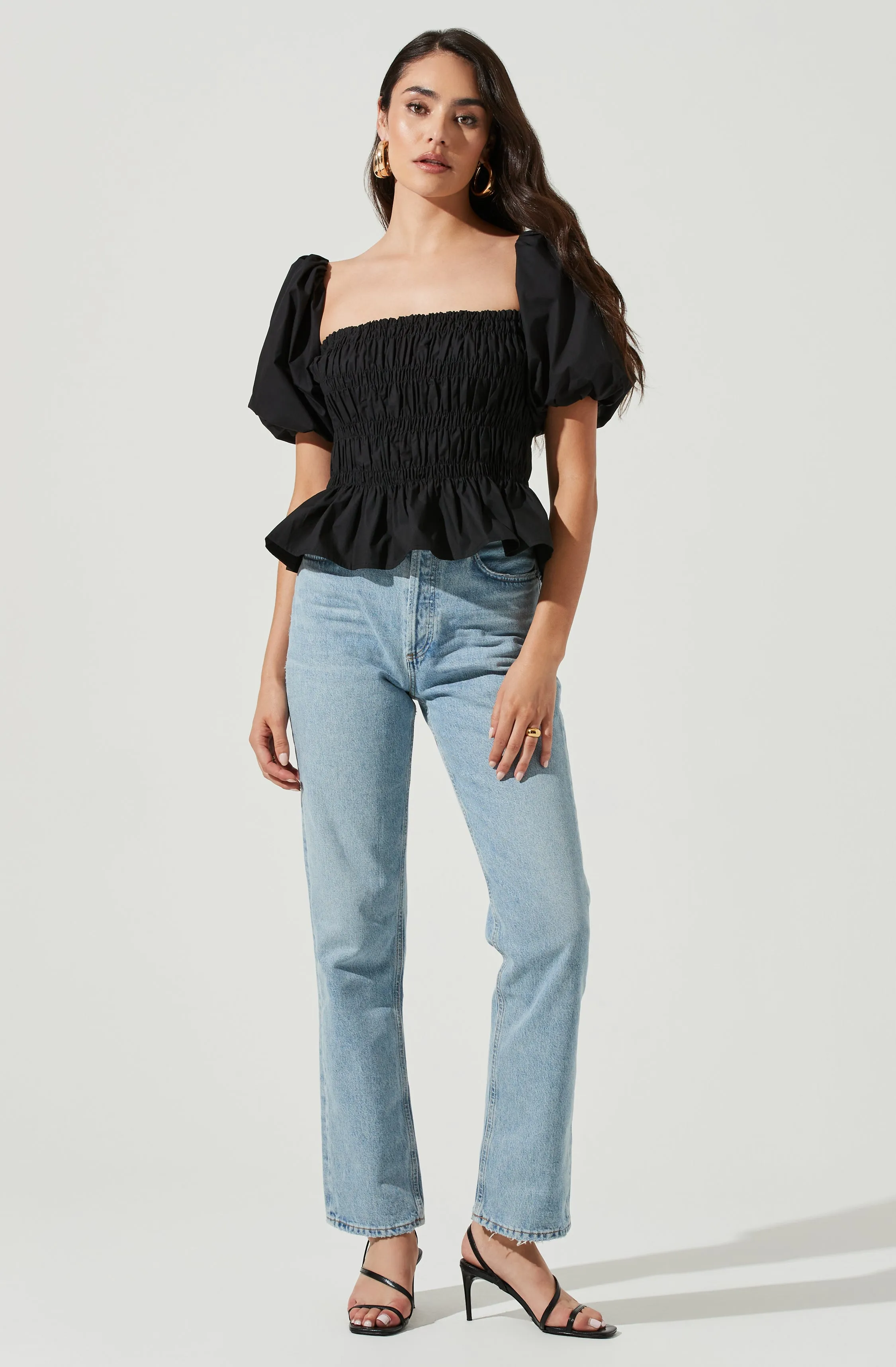 Savina Bubble Sleeve Top sold by Astr product image thumbnail 2