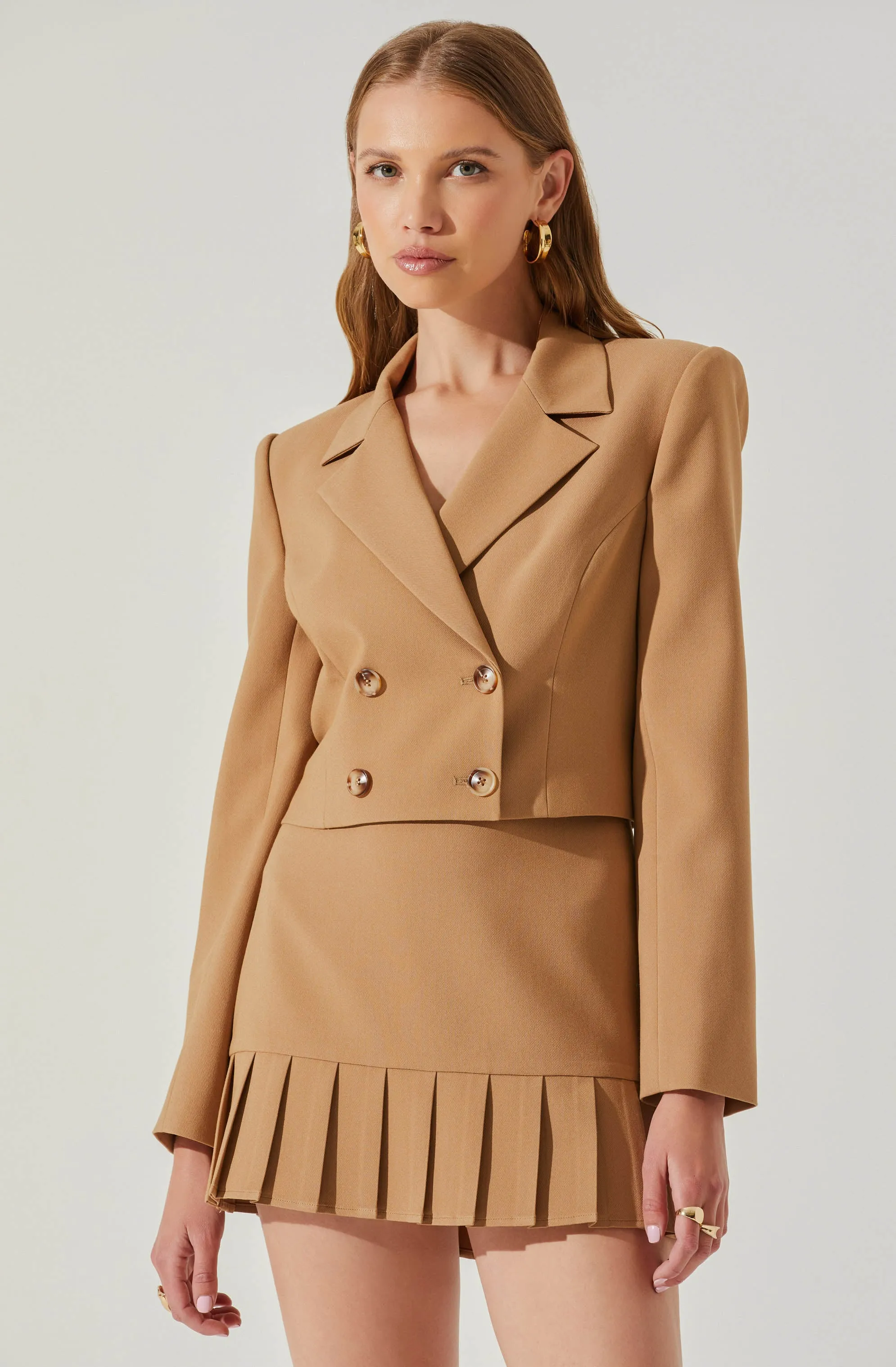 Fabiana Cropped Double Breasted Jacket sold by Astr product image thumbnail 3