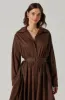 Darany Belted Midi Shirt Dress sold by Astr