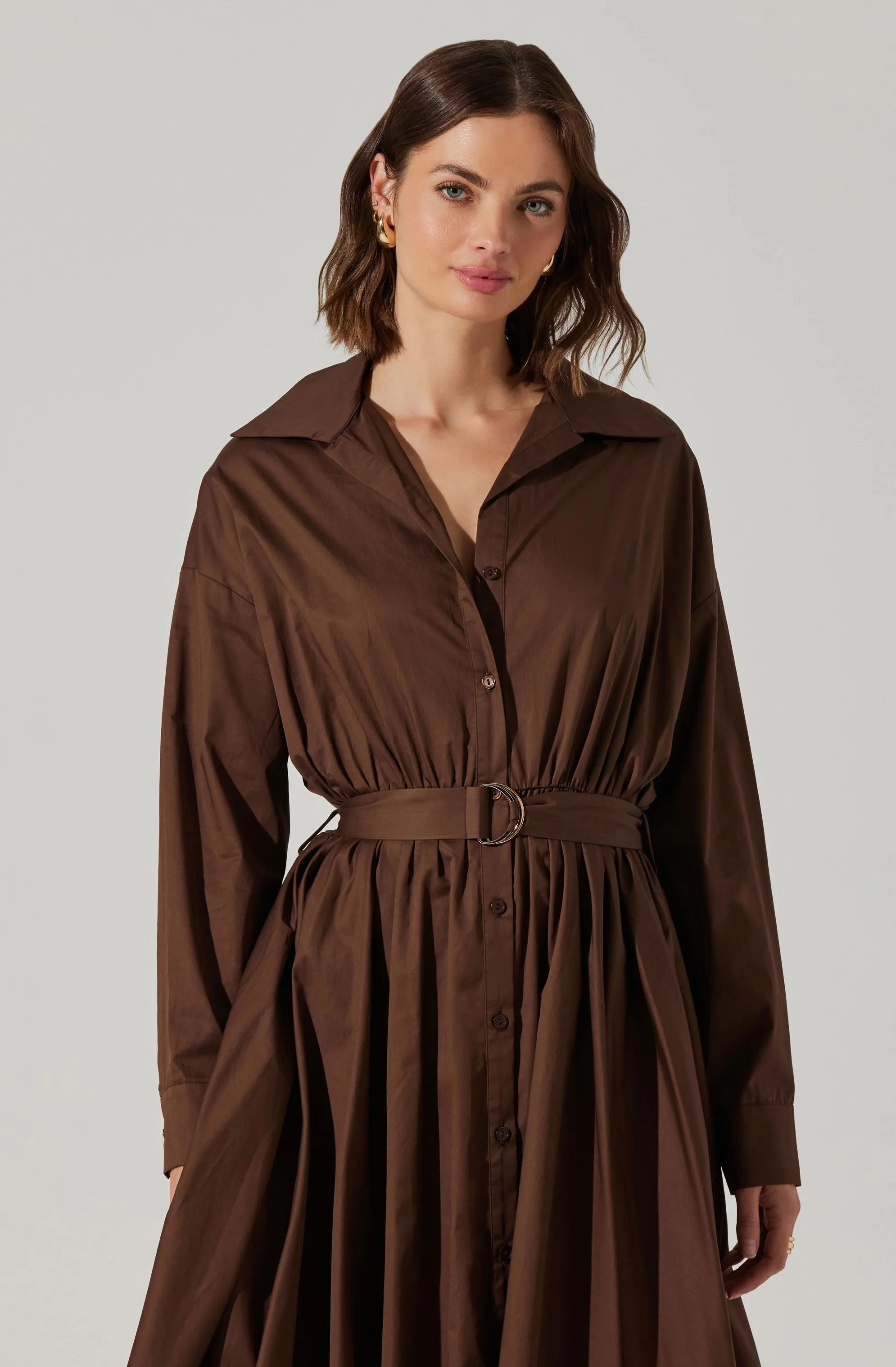 Darany Belted Midi Shirt Dress sold by Astr product image thumbnail 2