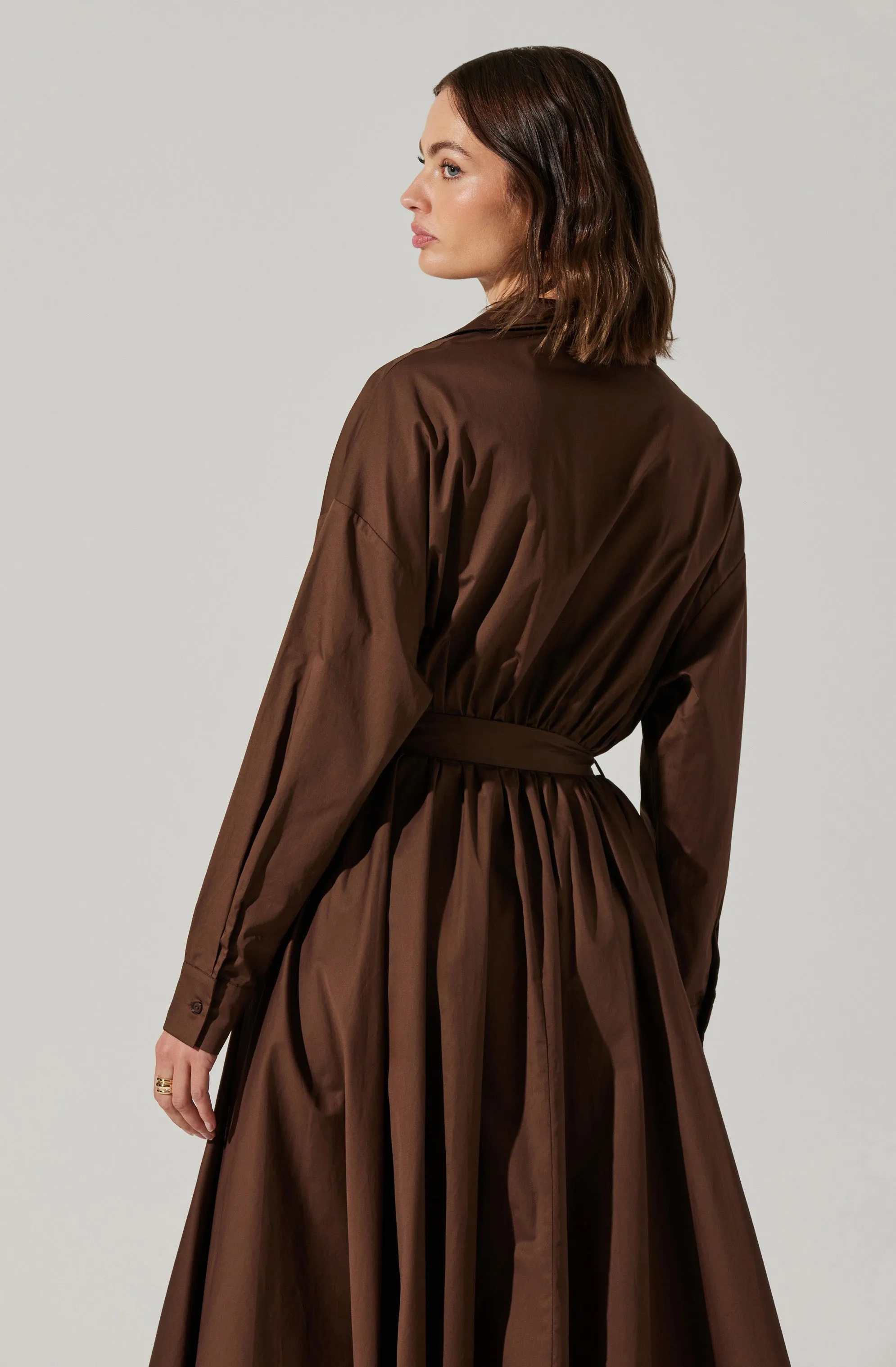 Darany Belted Midi Shirt Dress sold by Astr product image thumbnail 4
