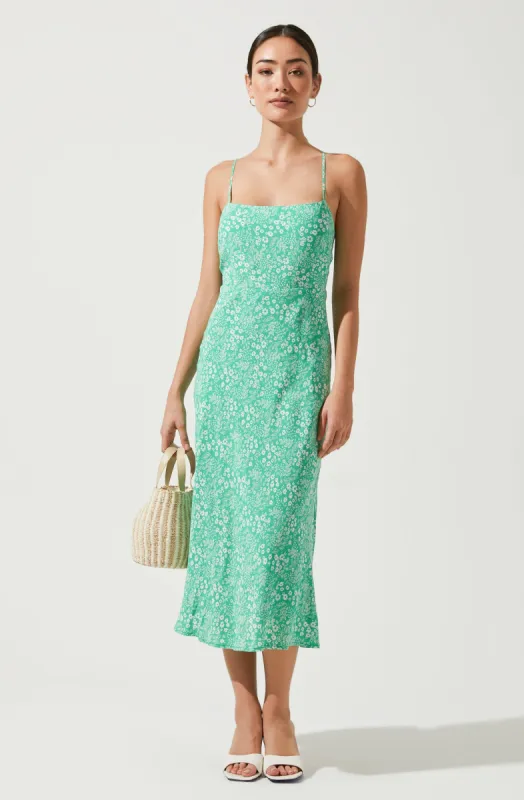 Gabrielle Floral Cutout Midi Dress sold by Astr
