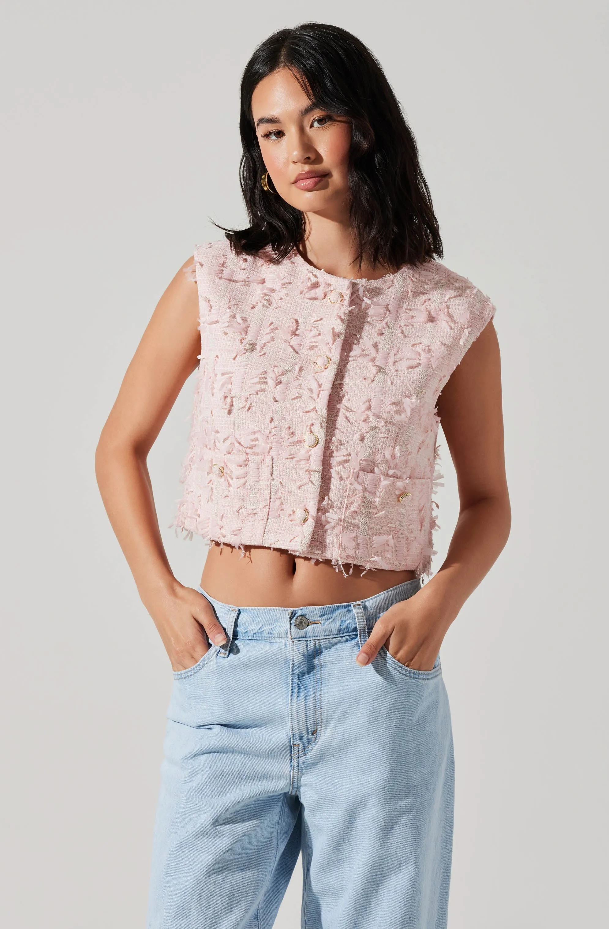 Francie Tweed Vest sold by Astr product image thumbnail 3