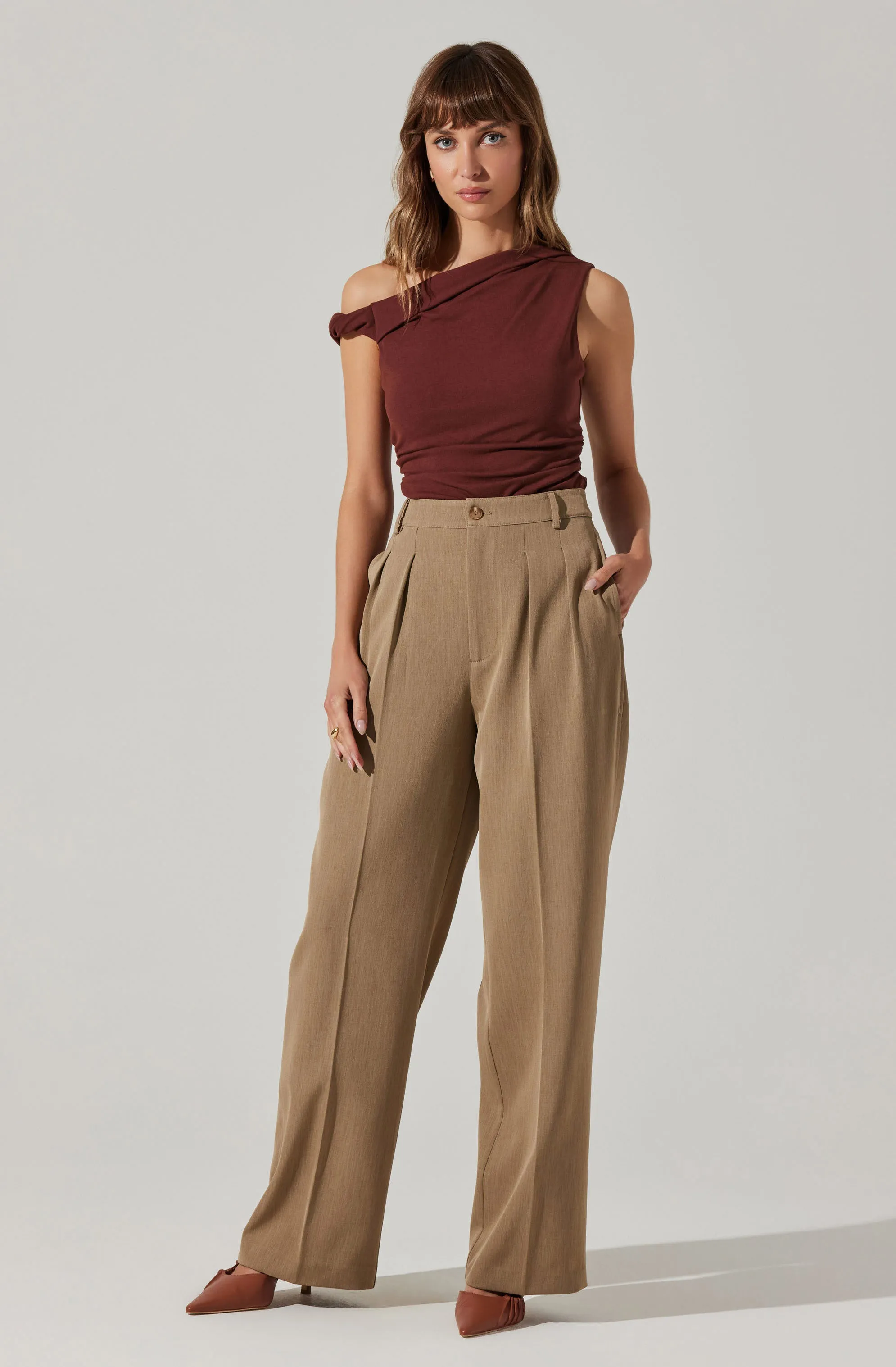 Zivon Asymmetrical Sleeveless Top sold by Astr product image thumbnail 5