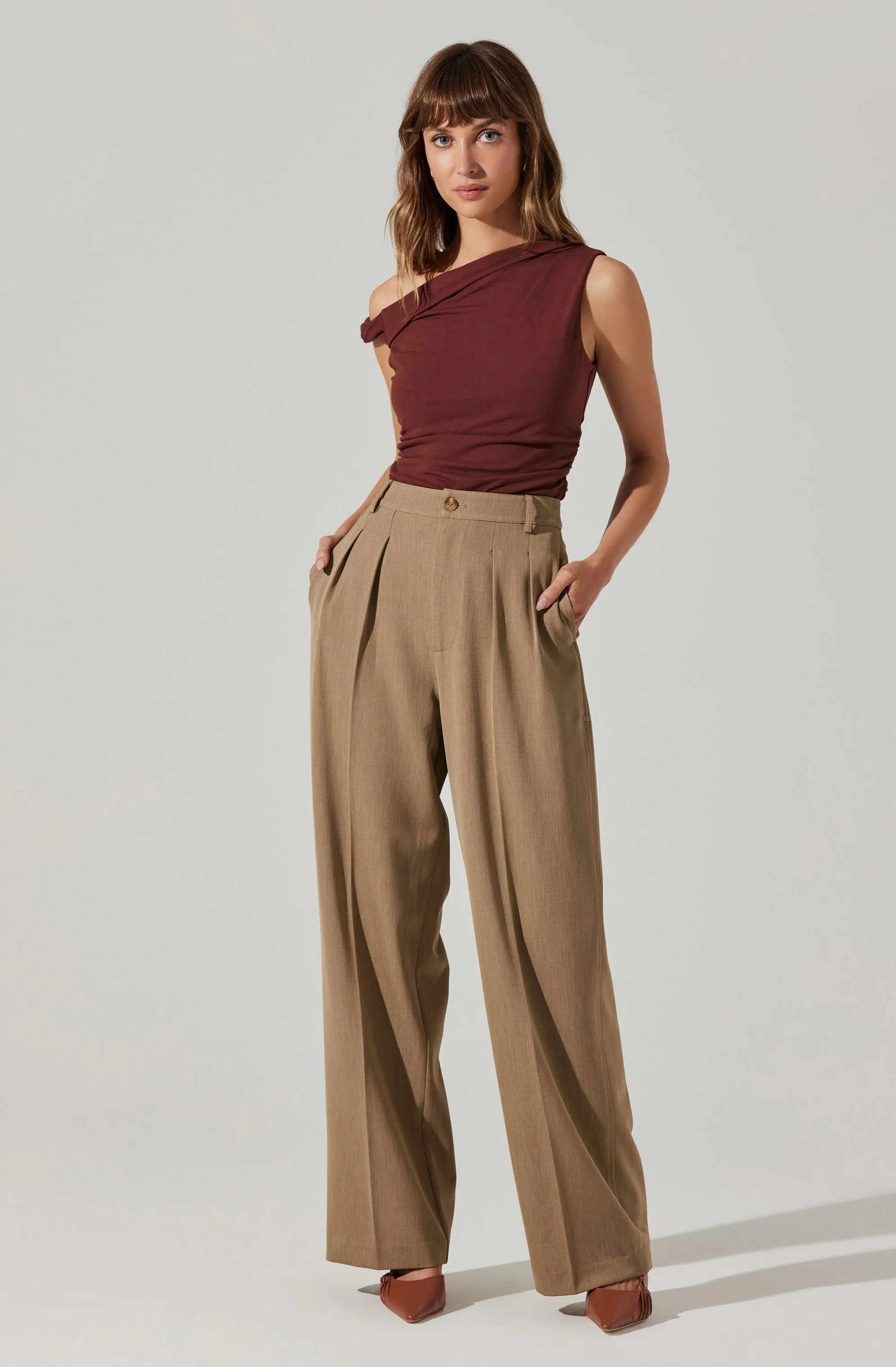 Zivon Asymmetrical Sleeveless Top sold by Astr product image thumbnail 2